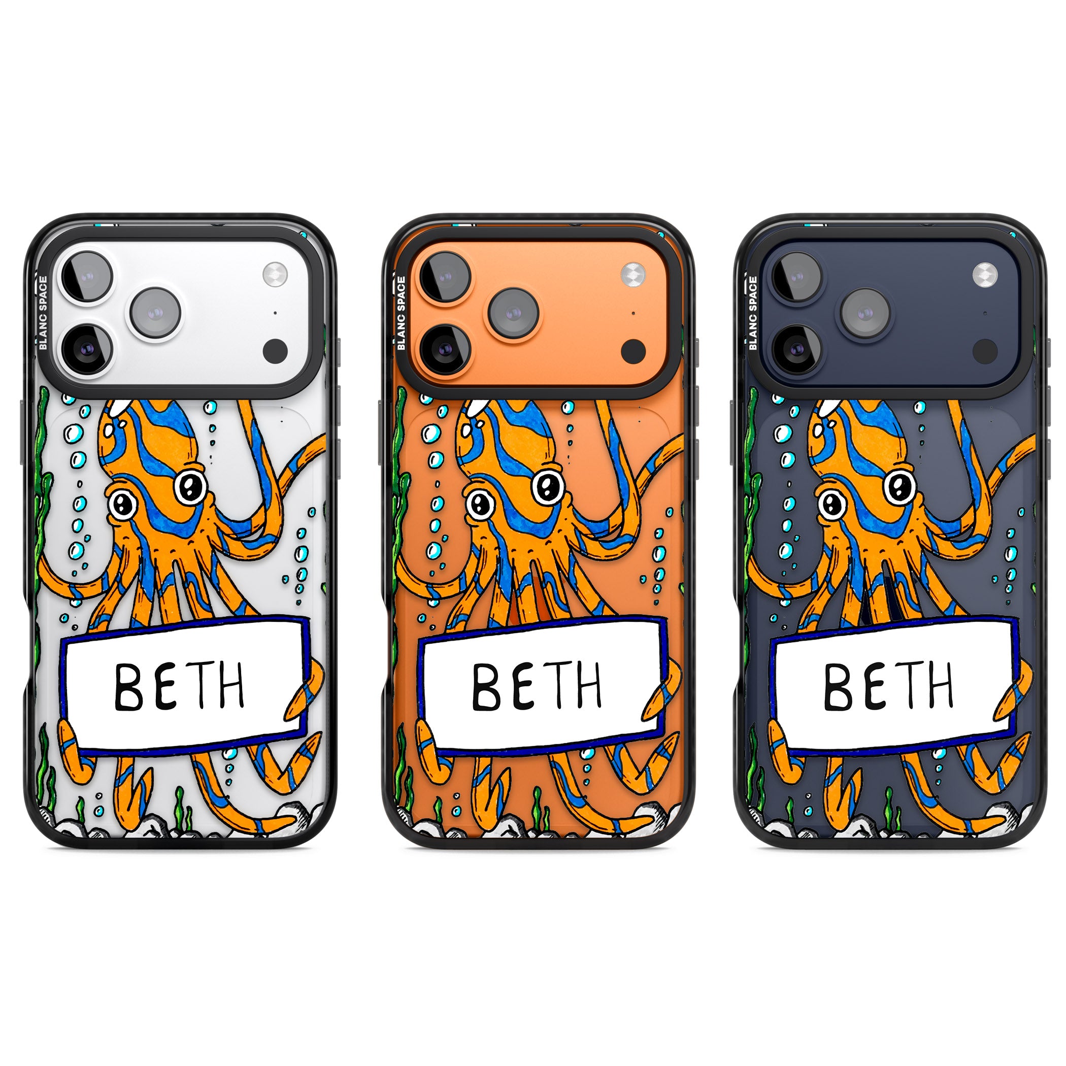 Personalised Octo iPhone 17 Pro Impact Black Phone Case APT Impact Protection