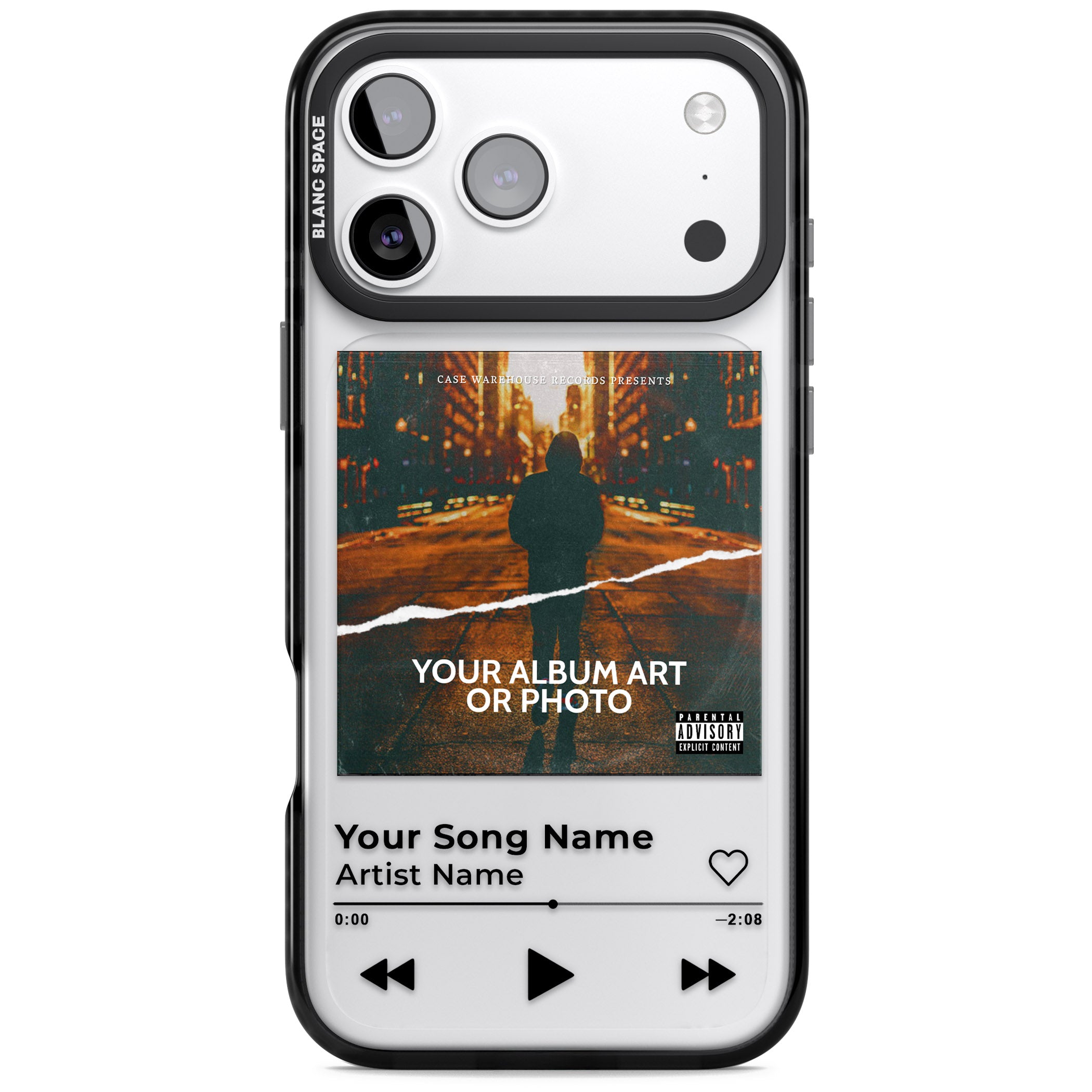 Personalised Album Art iPhone 17 Pro Impact Black Phone Case