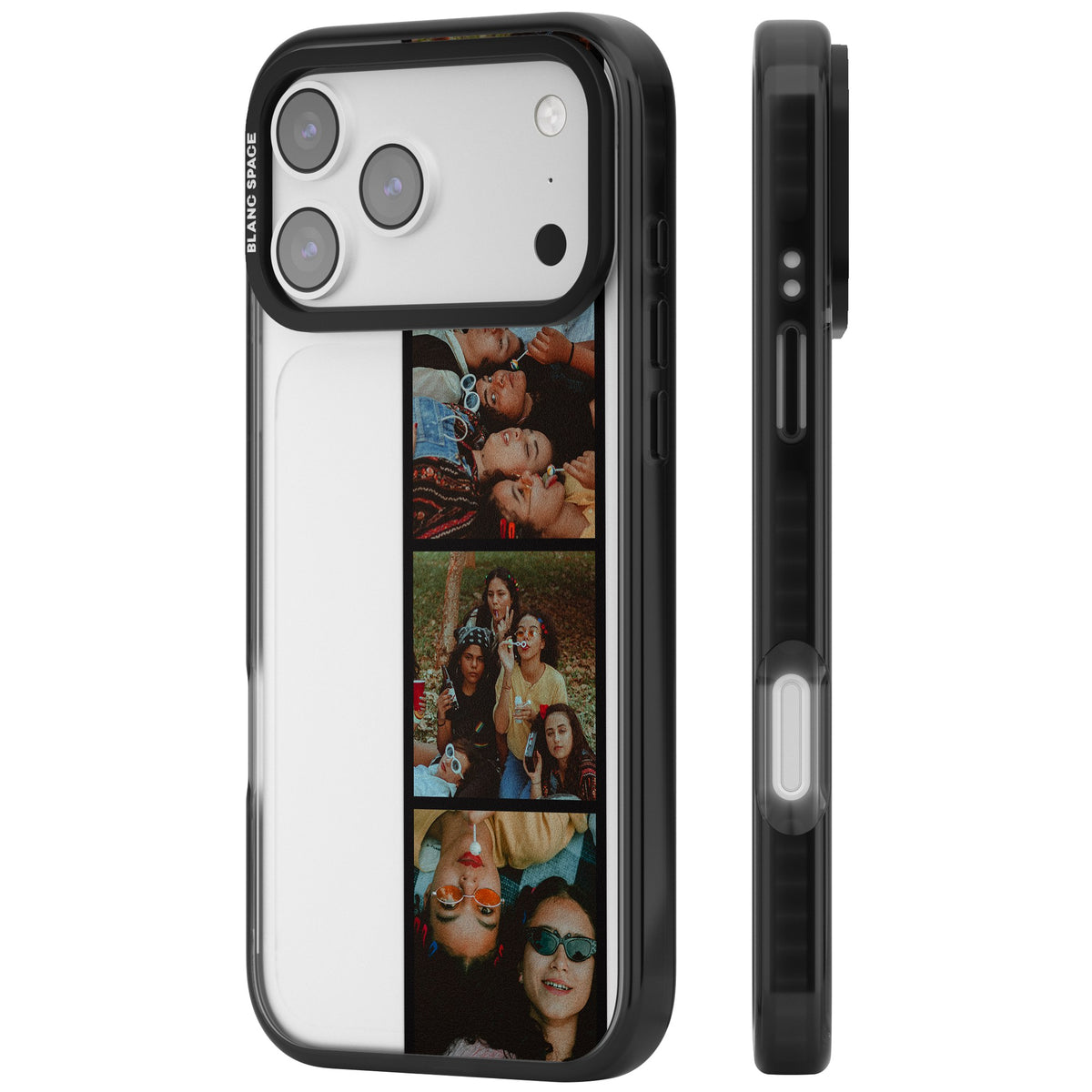 Personalised Photo Strip iPhone 17 Pro Max Impact Black Phone Case side