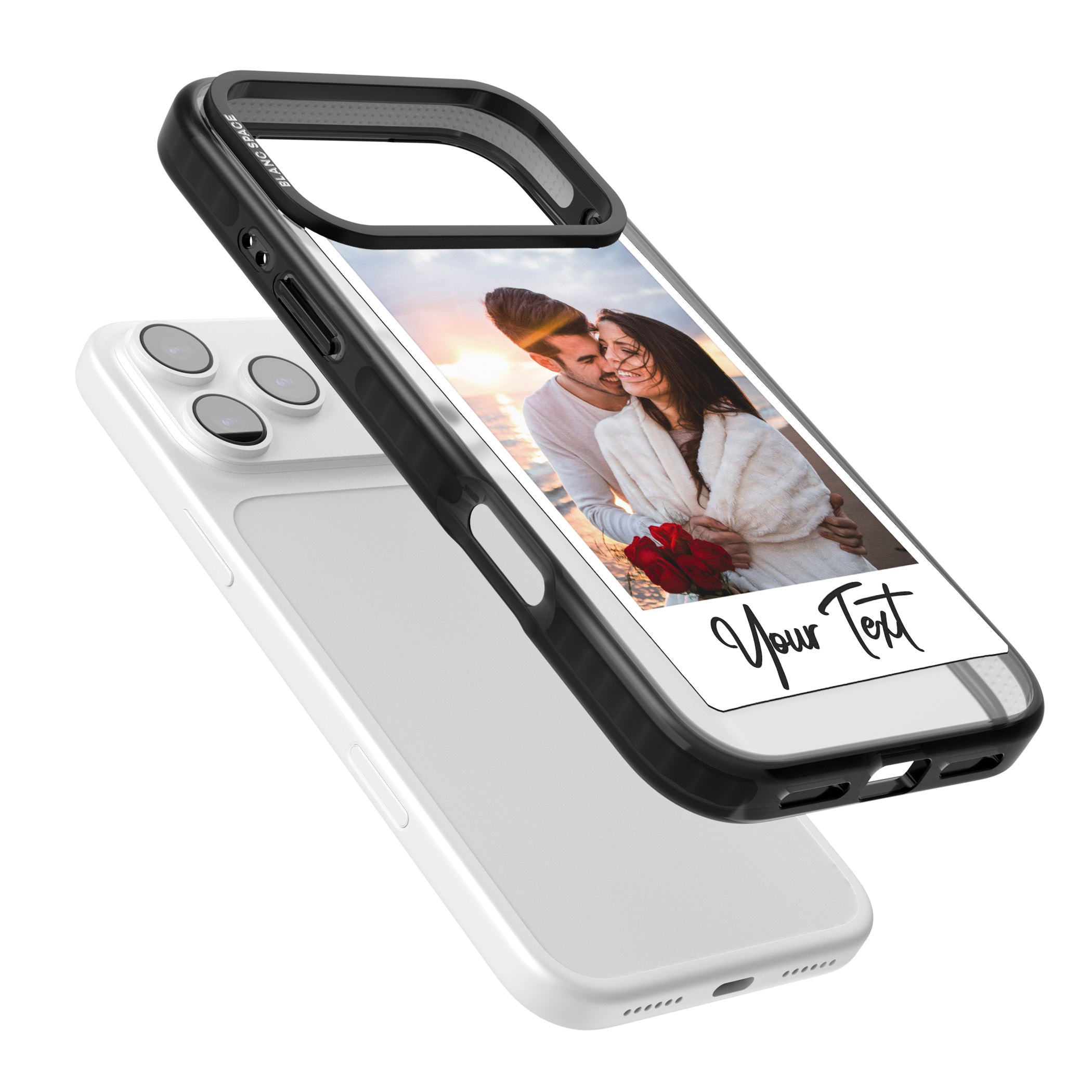 Personalised Instant Camera Photo iPhone 17 Pro Impact Black Phone Case Colours