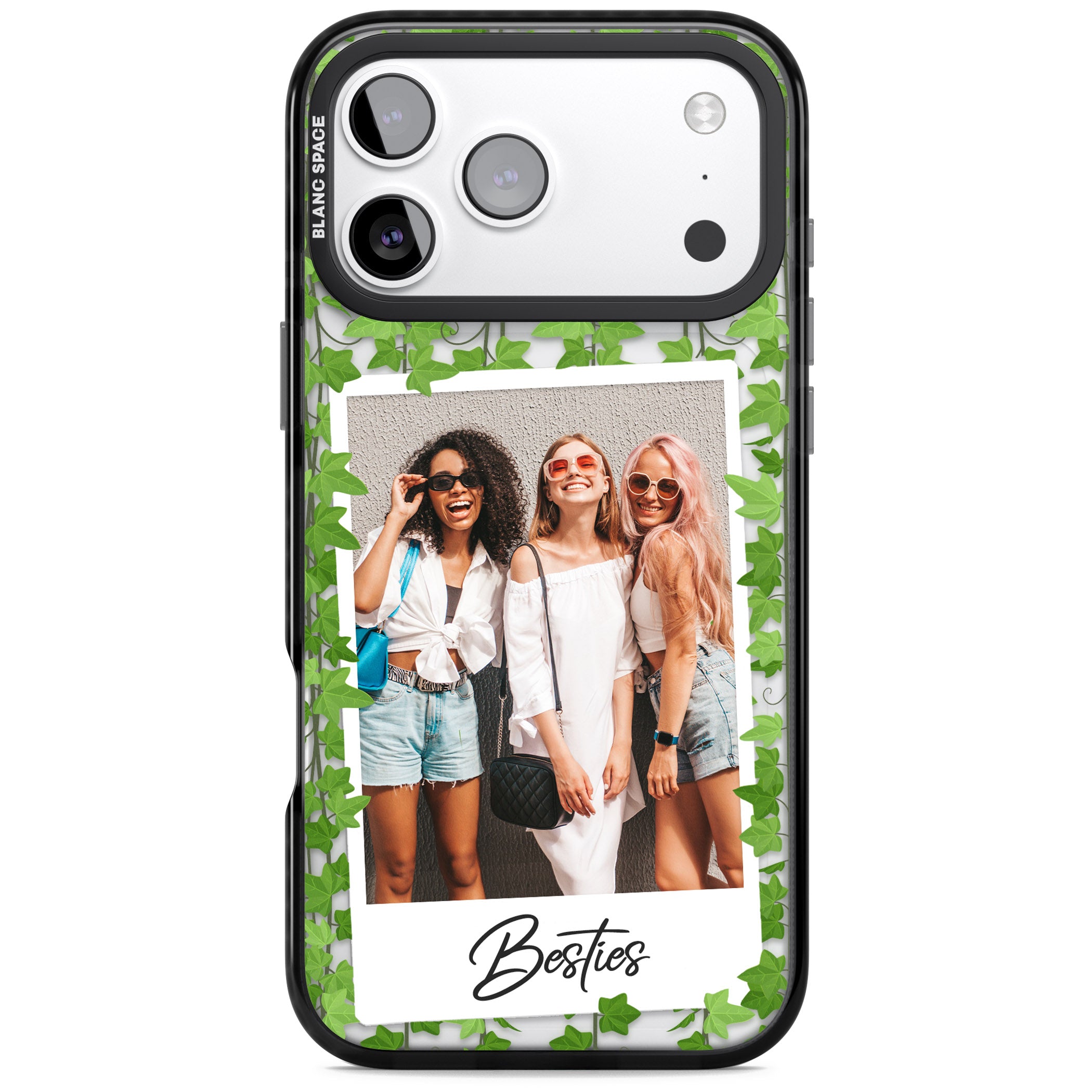 Personalised Ivy Vine Instant Photo iPhone 17 Pro Impact Black Phone Case