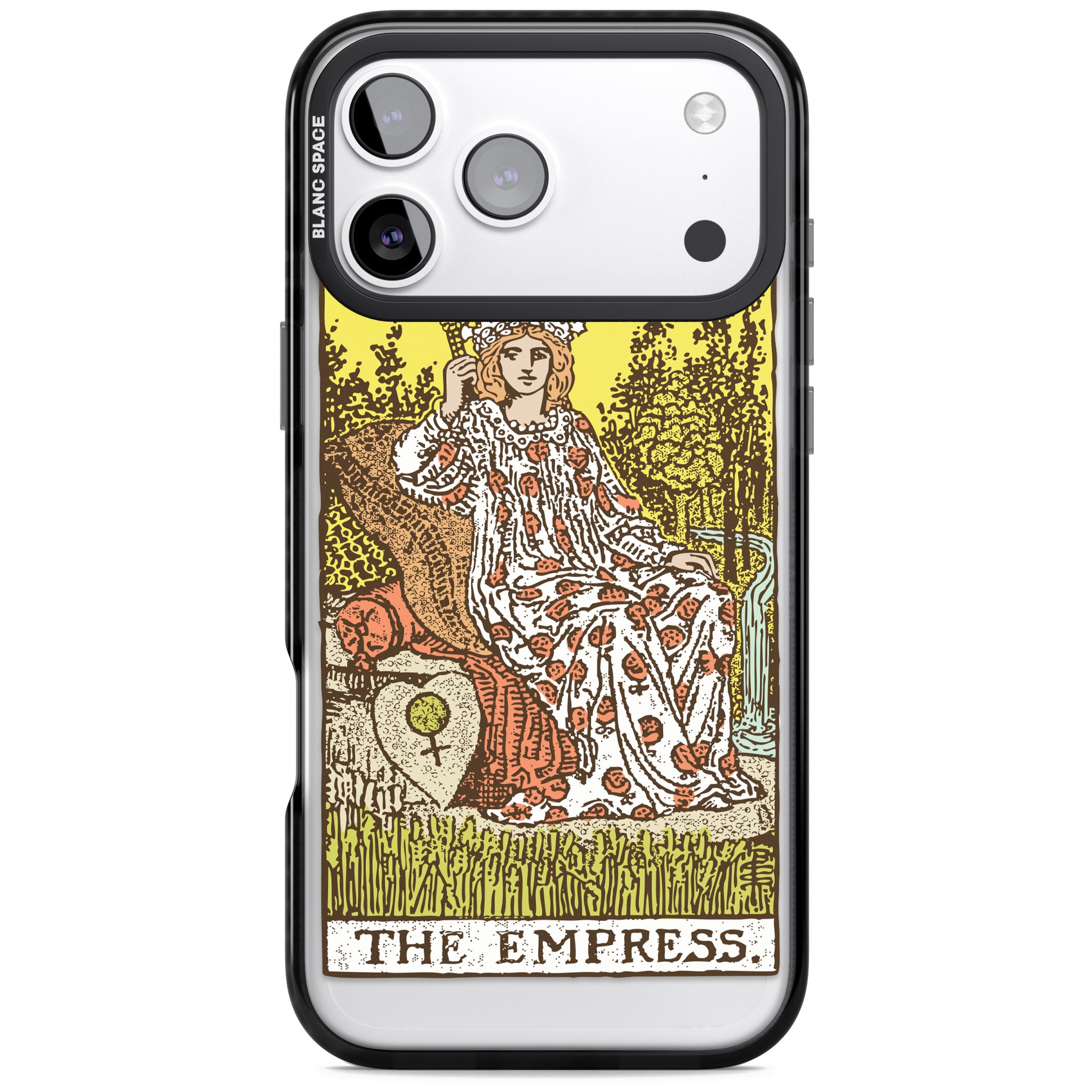 Personalised The Empress Tarot Card (Color) iPhone 17 Pro Impact Black Phone Case