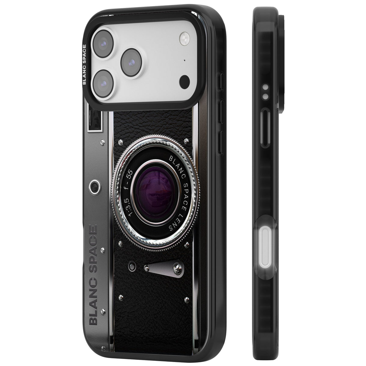 Vintage Classic Camera iPhone 17 Pro Max Impact Black Phone Case side