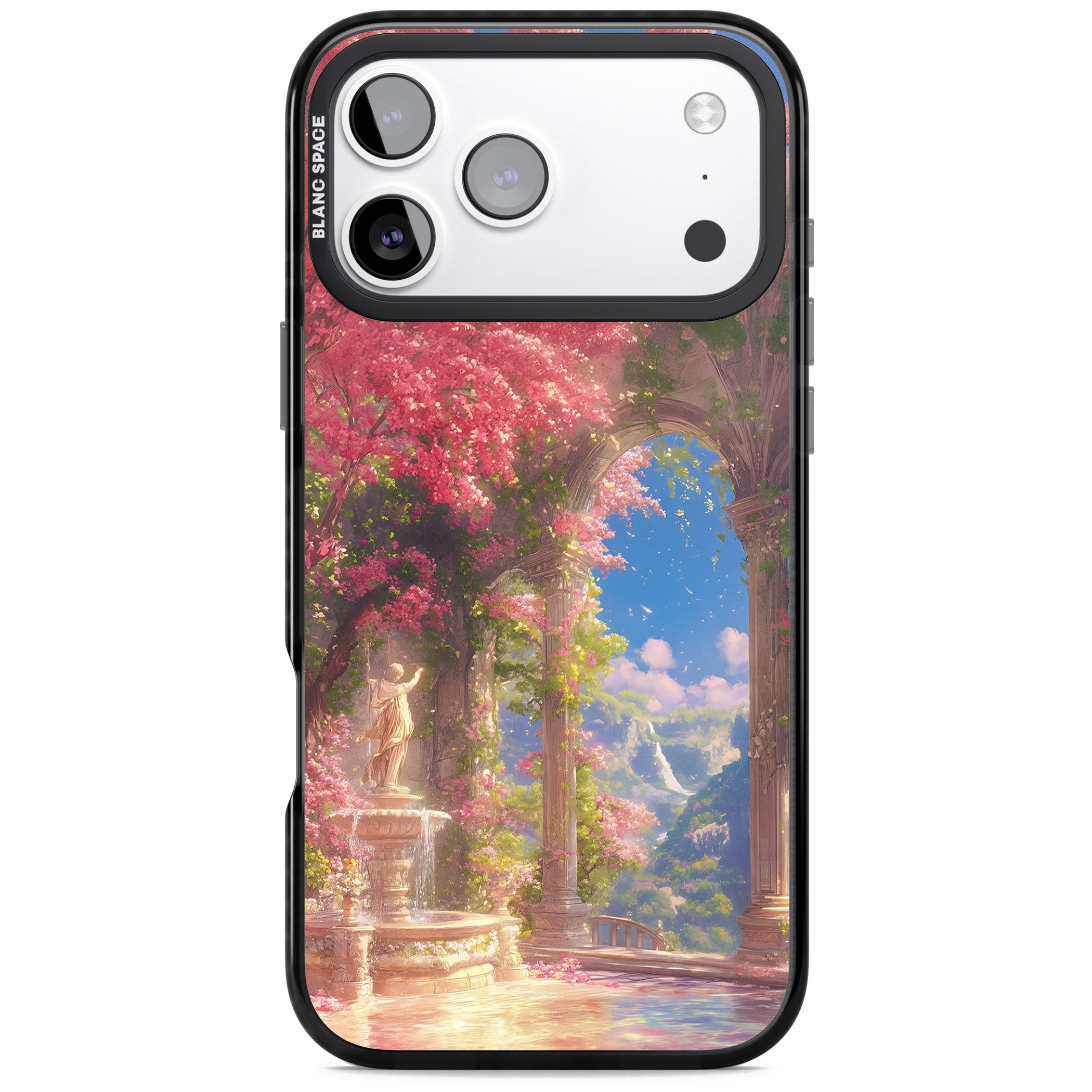 Castle Blossom iPhone 17 Pro Impact Black Phone Case