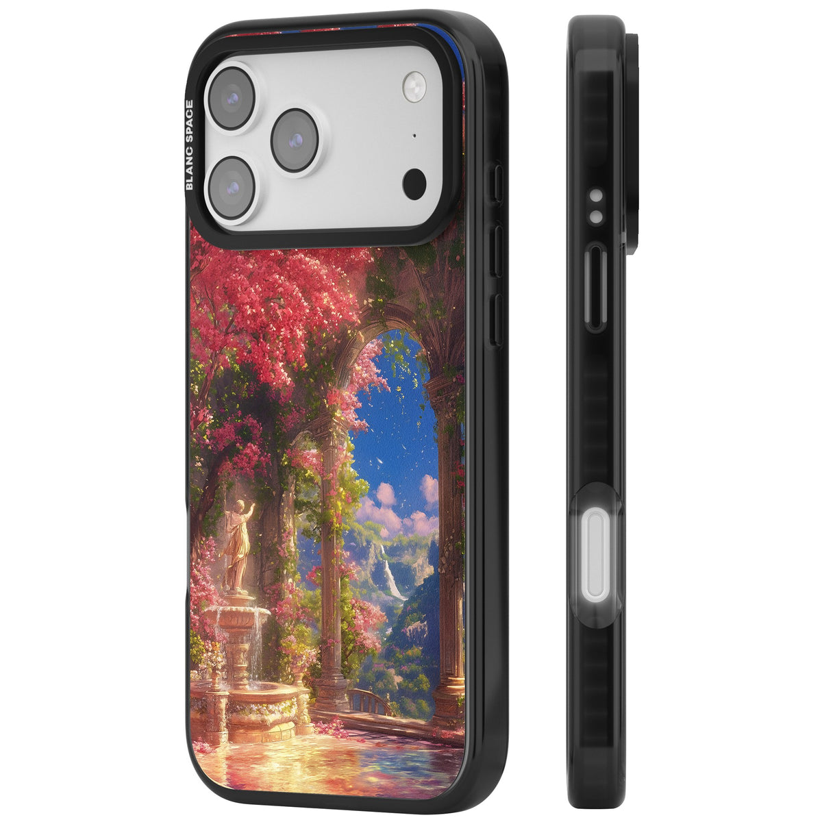 Castle Blossom iPhone 17 Pro Max Impact Black Phone Case side