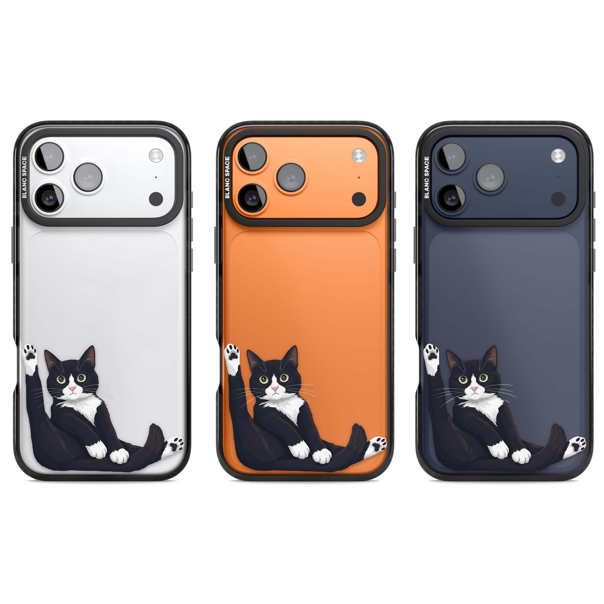 Mid-Groom Cat animals iPhone case | Clear Impact case for iPhone 17 Pro, iPhone 17 Pro Max