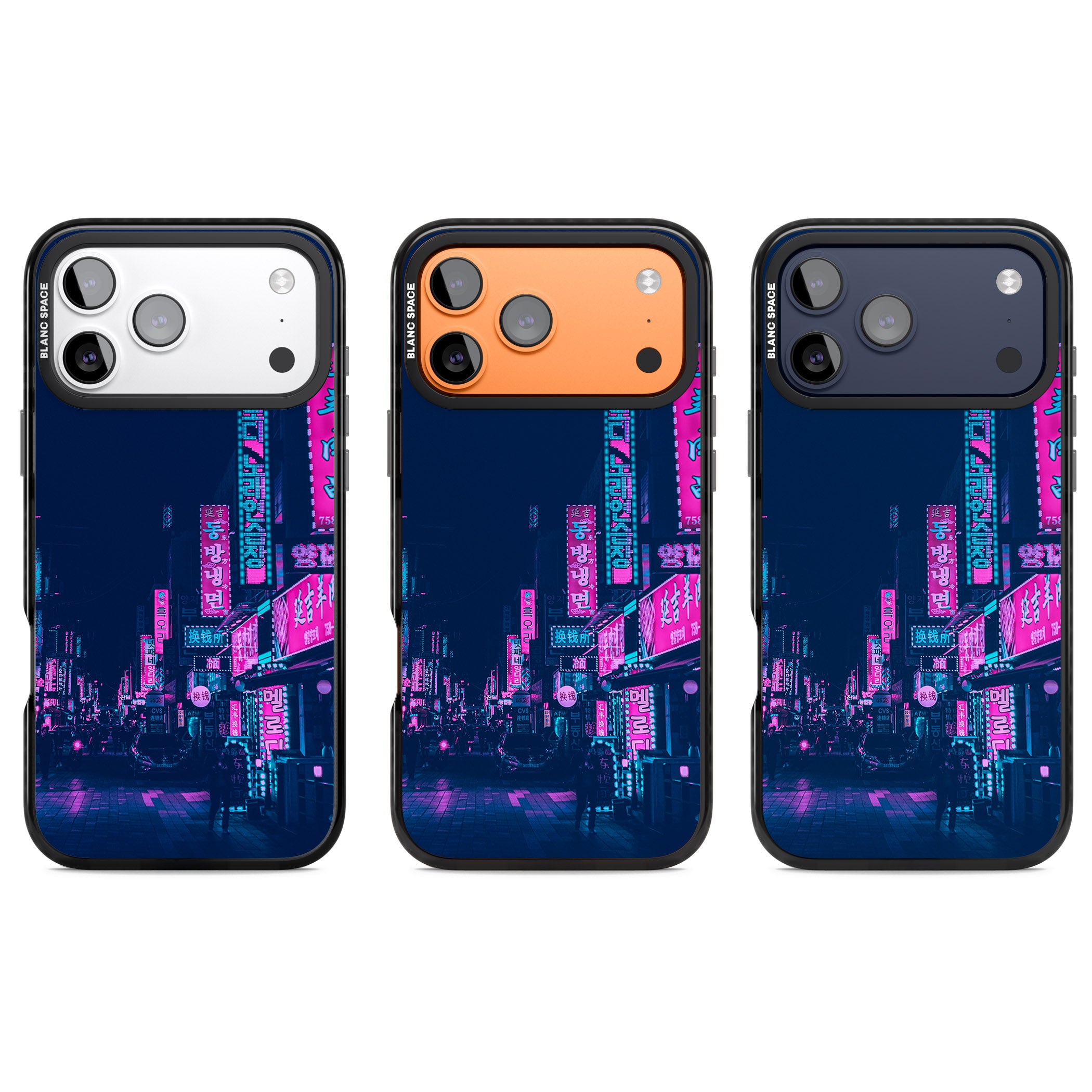 Neon Nights iPhone 17 Pro Impact Black Phone Case APT Impact Protection
