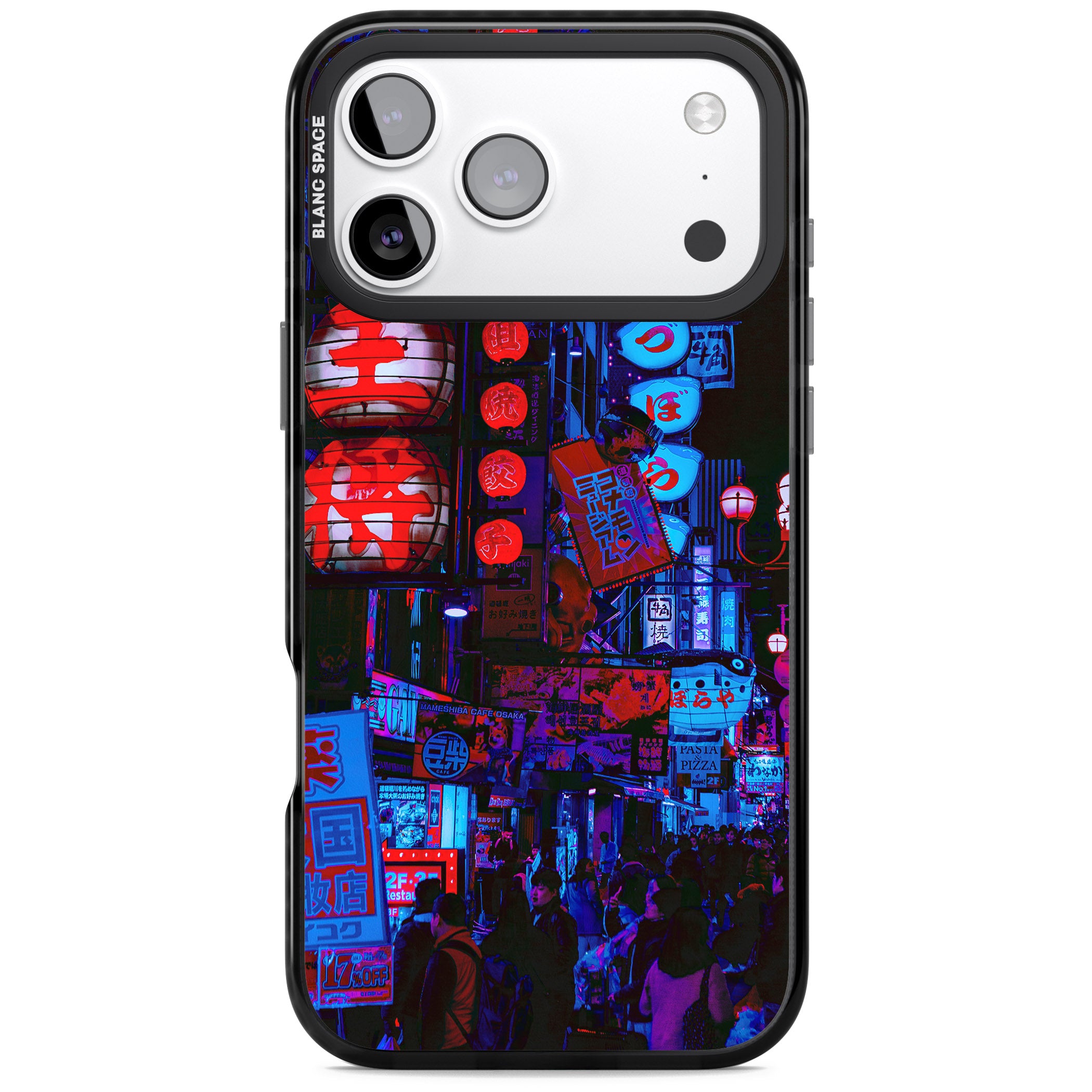 Neon City Nights iPhone 17 Pro Impact Black Phone Case