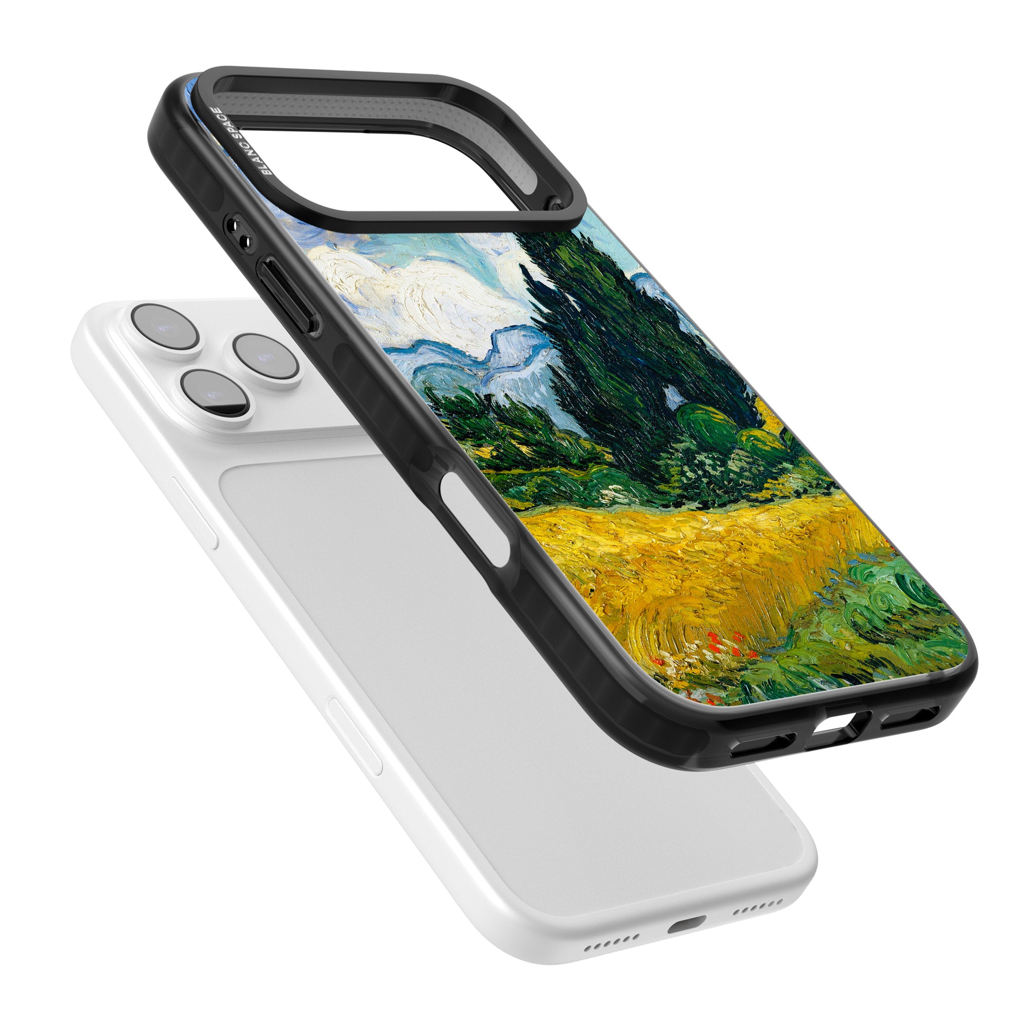Wheat Field With Cypresses By Vincent Van Gogh iPhone 17 Pro Impact Black Phone Case Colours