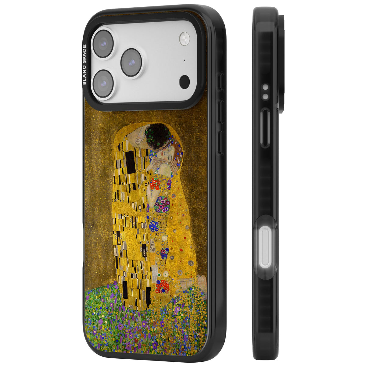 The Kiss iPhone 17 Pro Max Impact Black Phone Case side