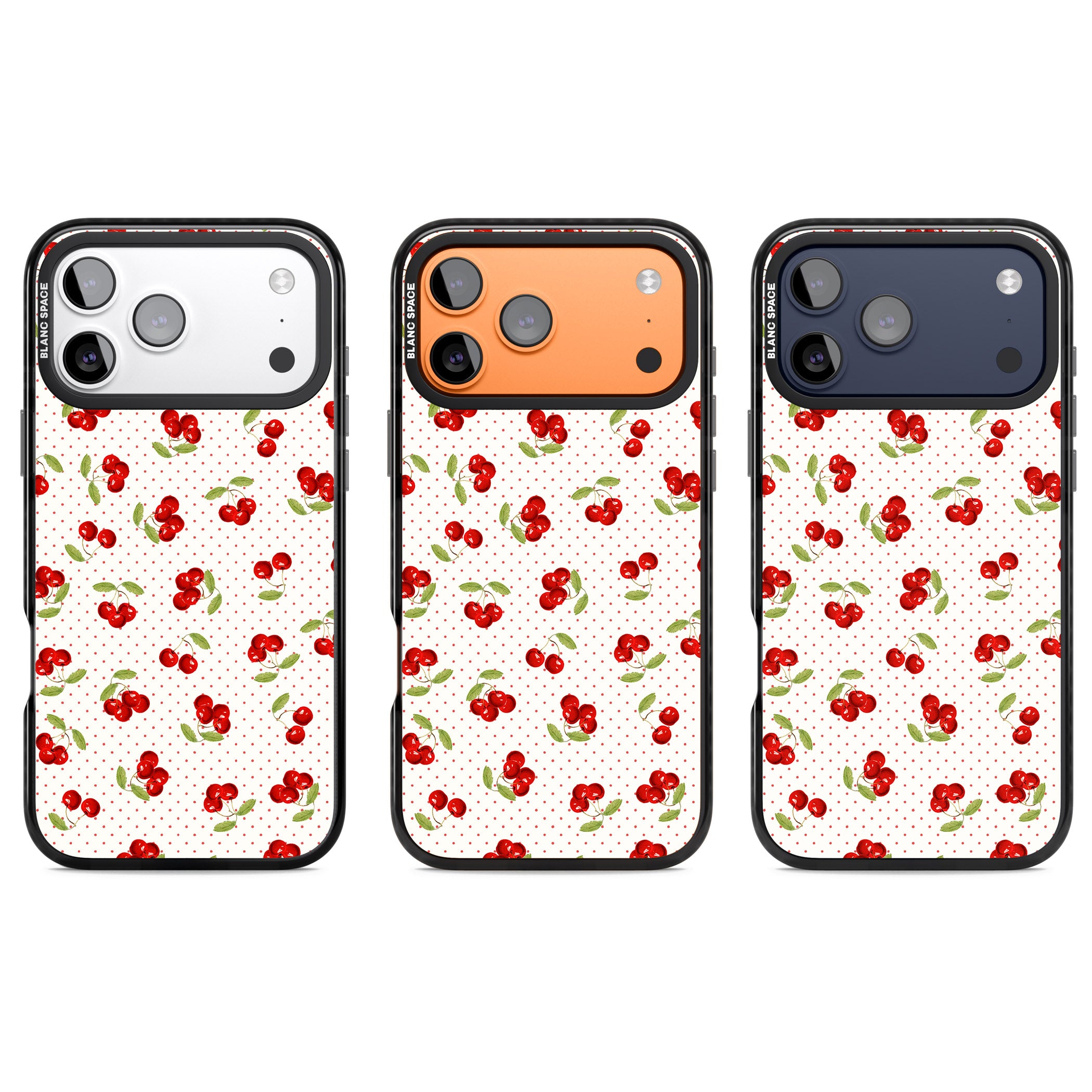 Cherry Picking iPhone 17 Pro Impact Black Phone Case APT Impact Protection