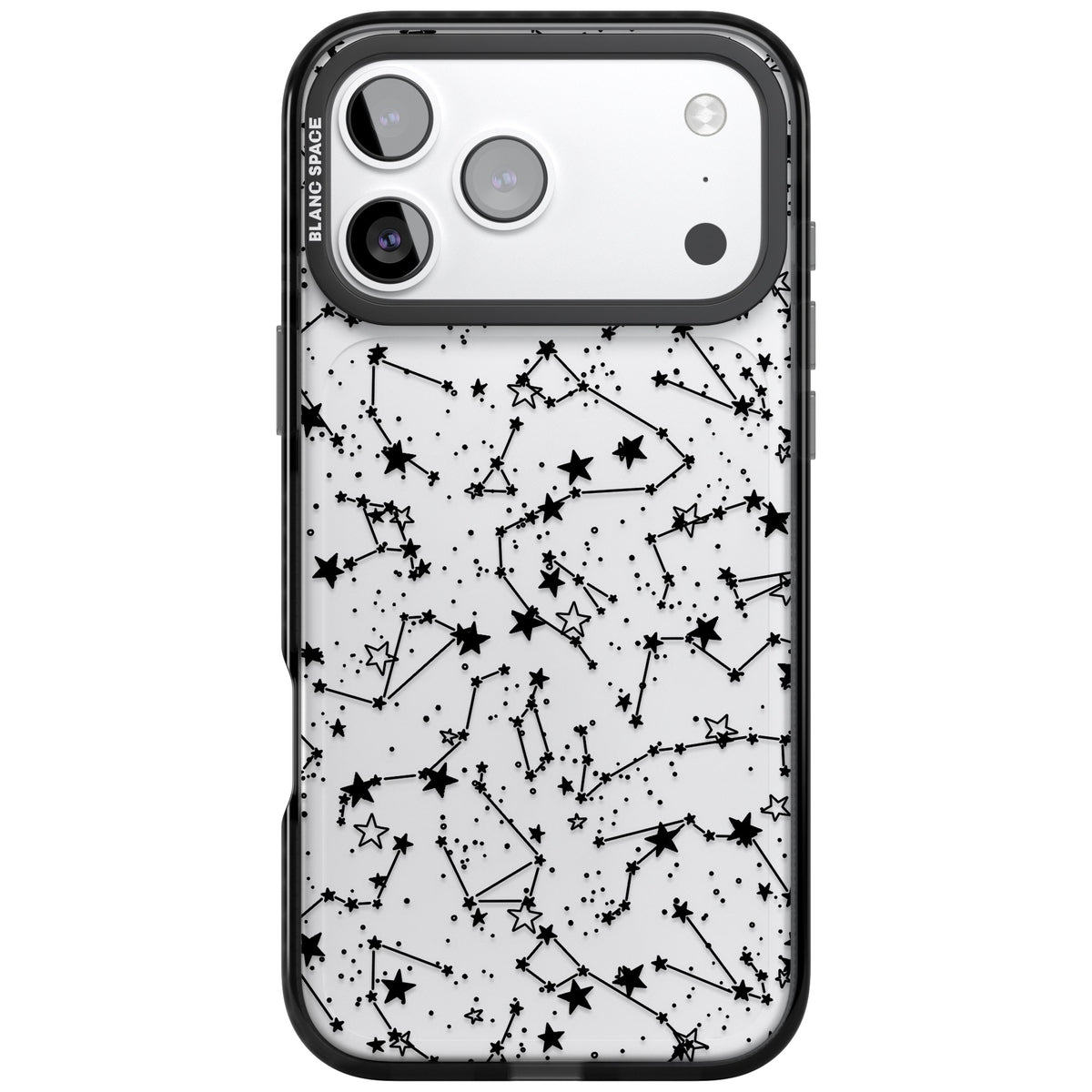 Midnight Constellations iPhone 17 Pro Max Impact Black Phone Case front