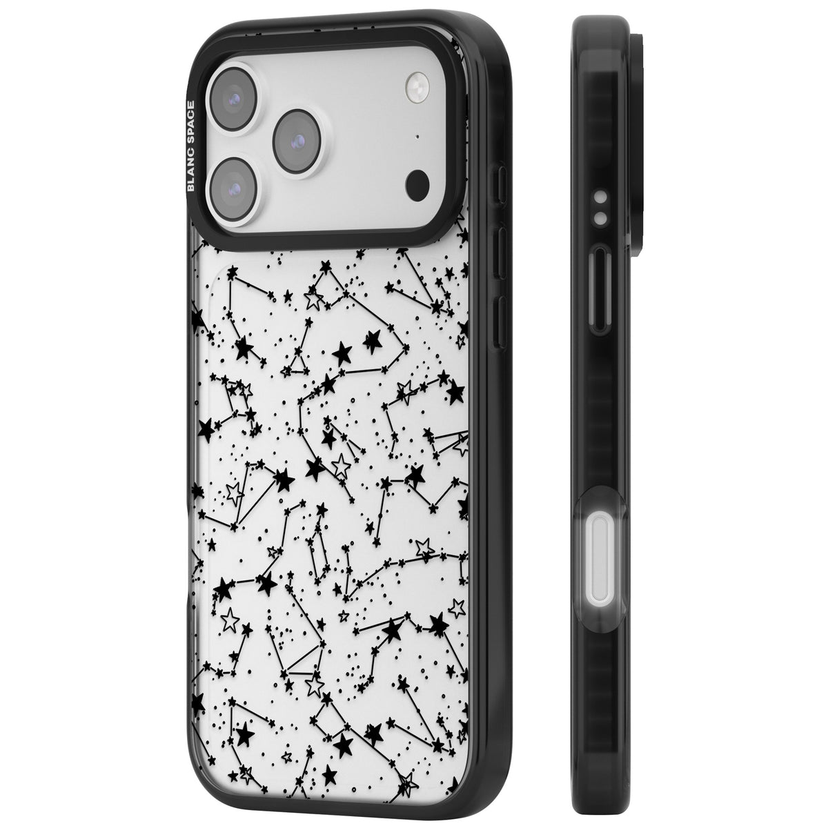 Midnight Constellations iPhone 17 Pro Max Impact Black Phone Case side