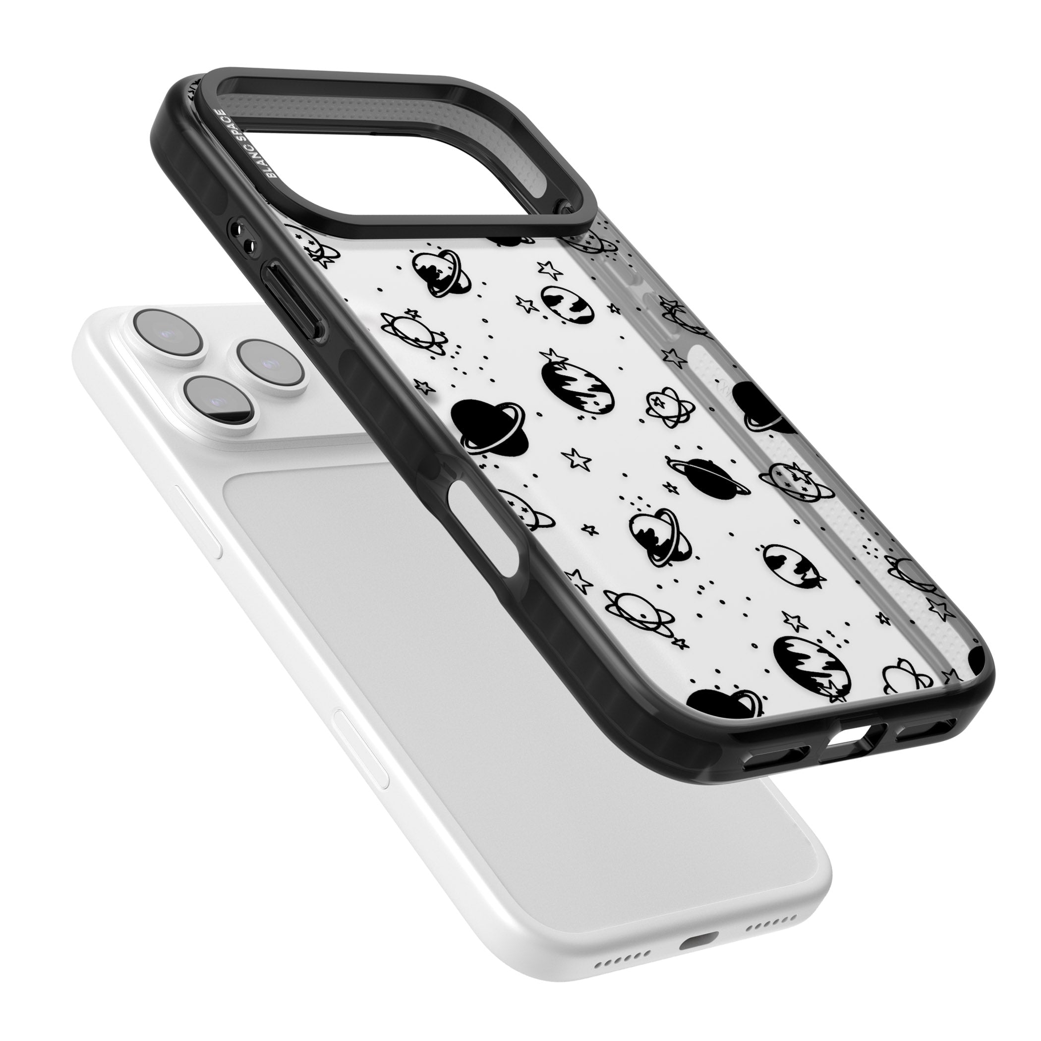 Black Planets iPhone 17 Pro Impact Black Phone Case Colours