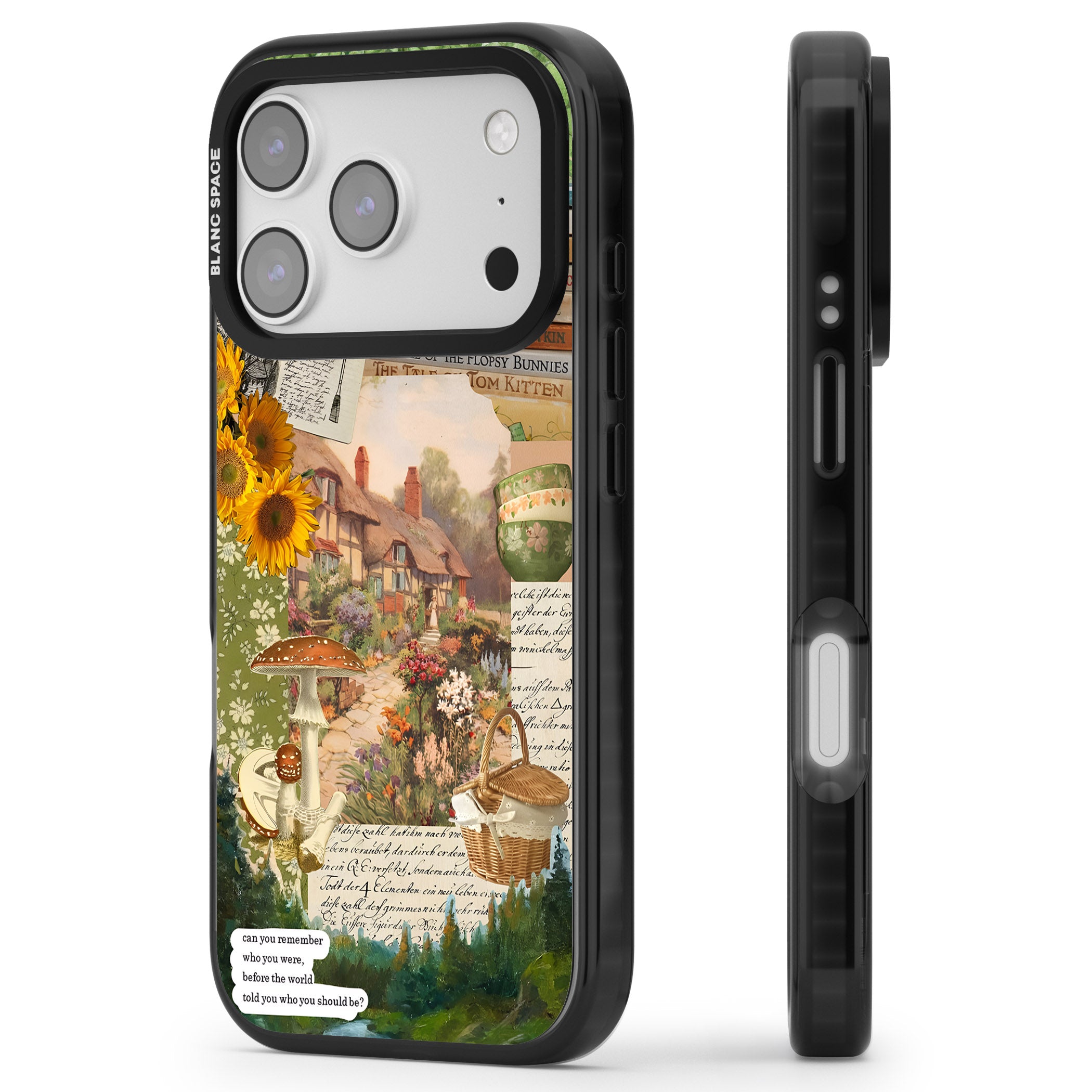 Bookworm iPhone 17 Pro Impact Black Phone Case Side Profile