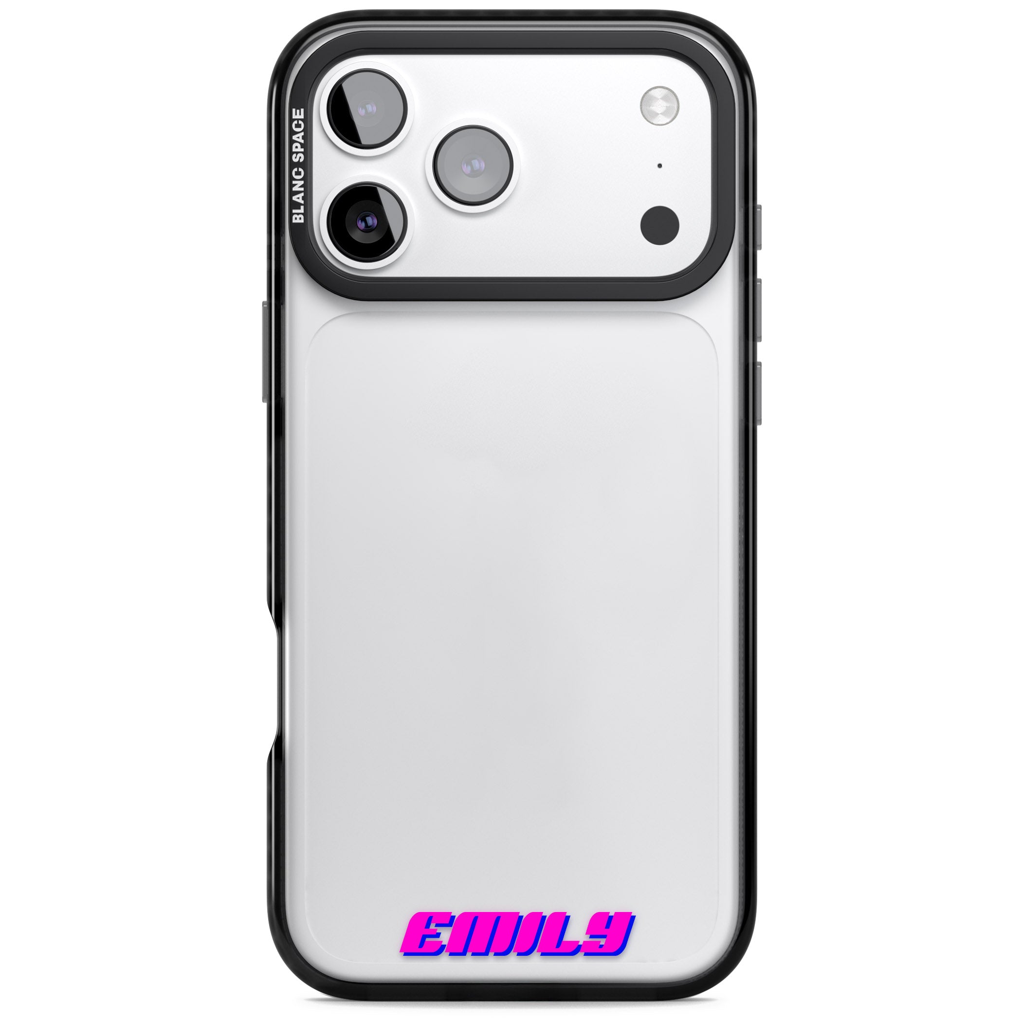 Personalised Cool Bottom Name iPhone 17 Pro Impact Black Phone Case