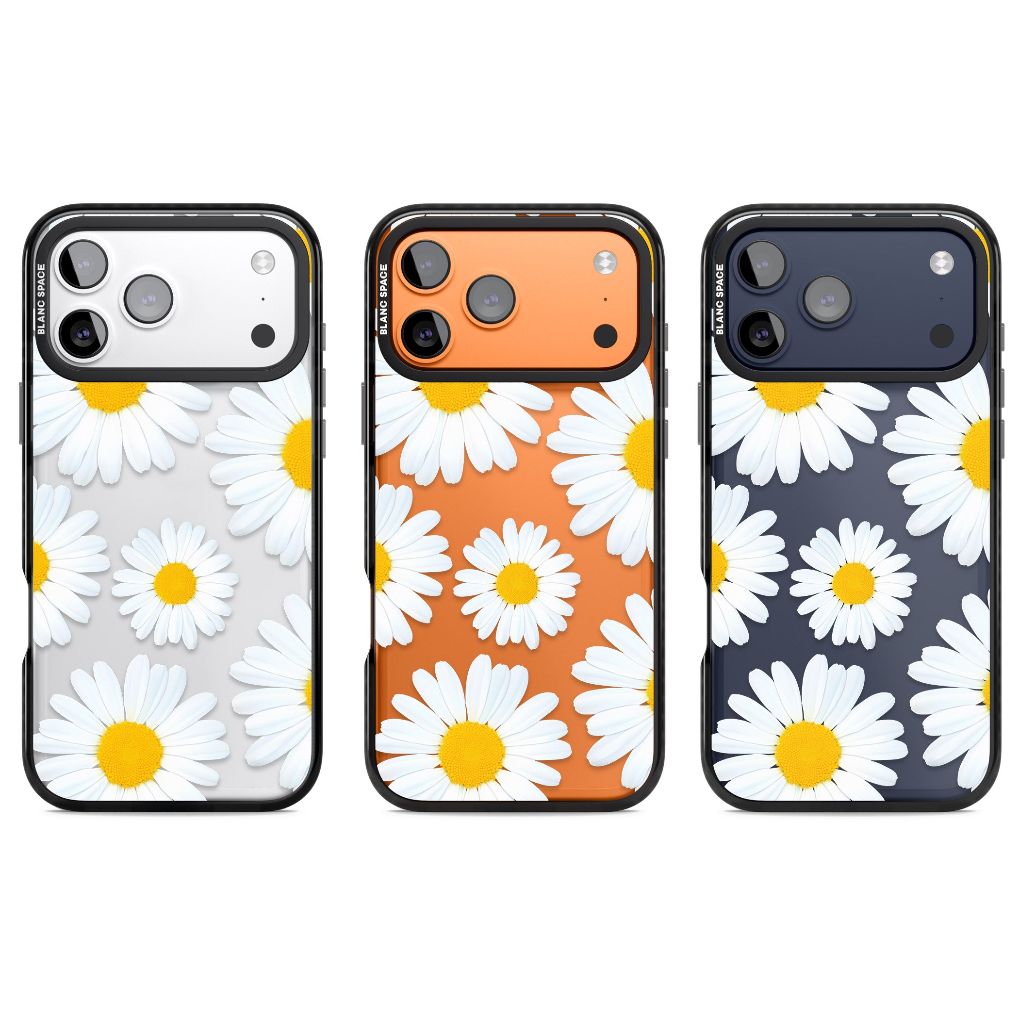 Summer Daisy iPhone 17 Pro Impact Black Phone Case APT Impact Protection