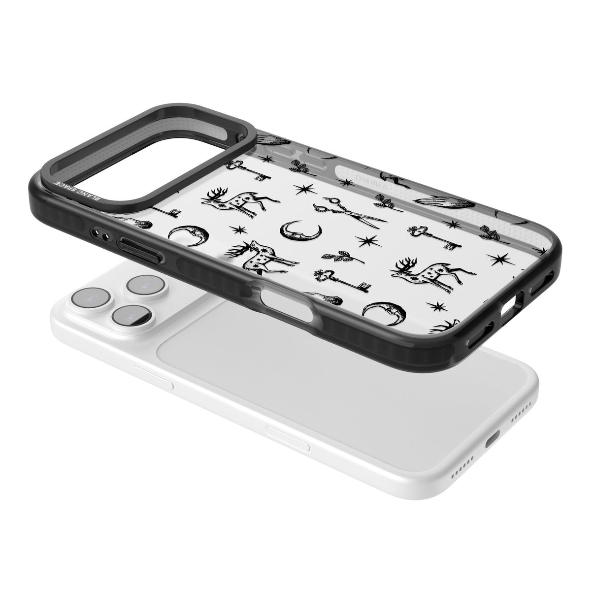 Forest Rituals & Relics iPhone 17 Pro Max Impact Black Phone Case angled