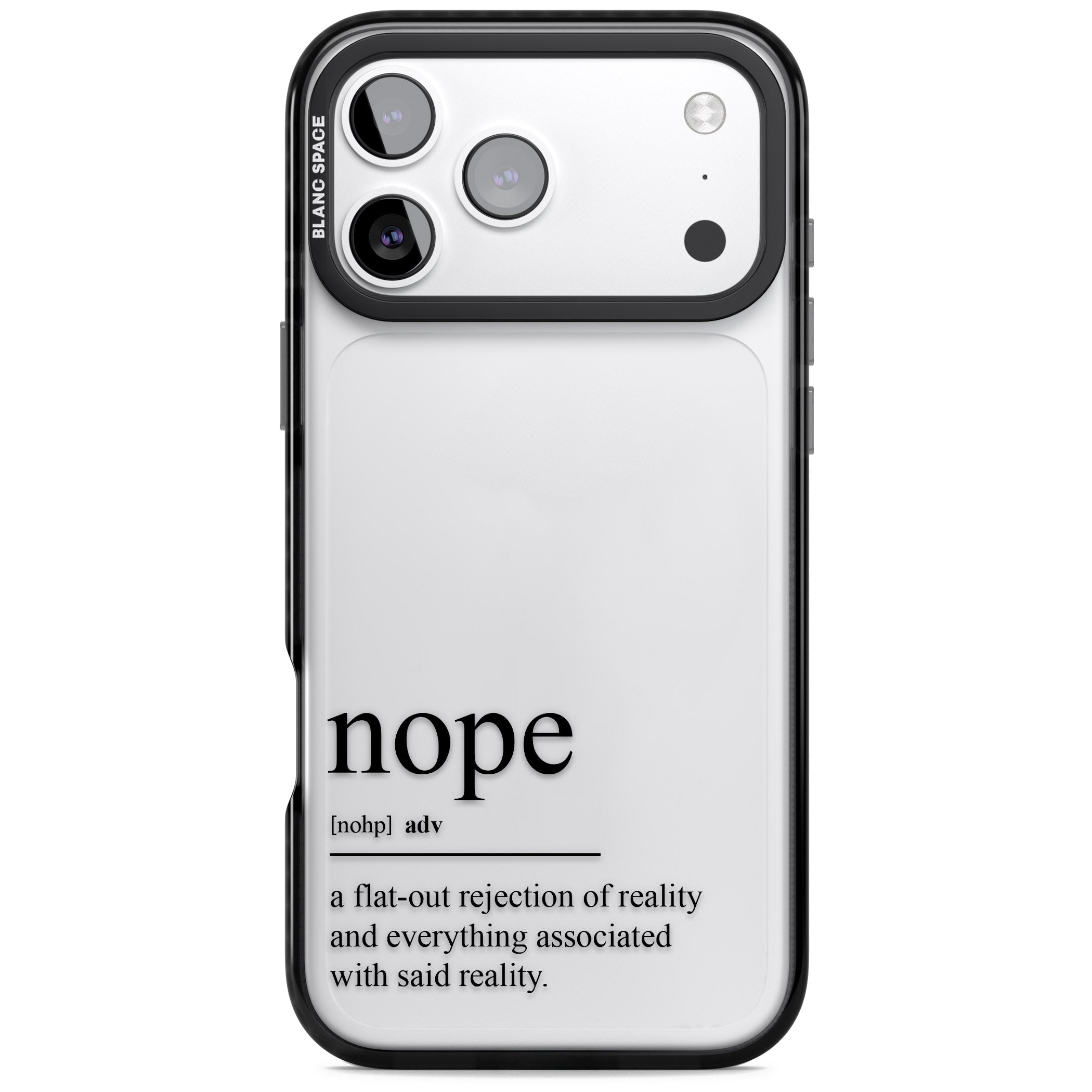 Nope iPhone 17 Pro Impact Black Phone Case