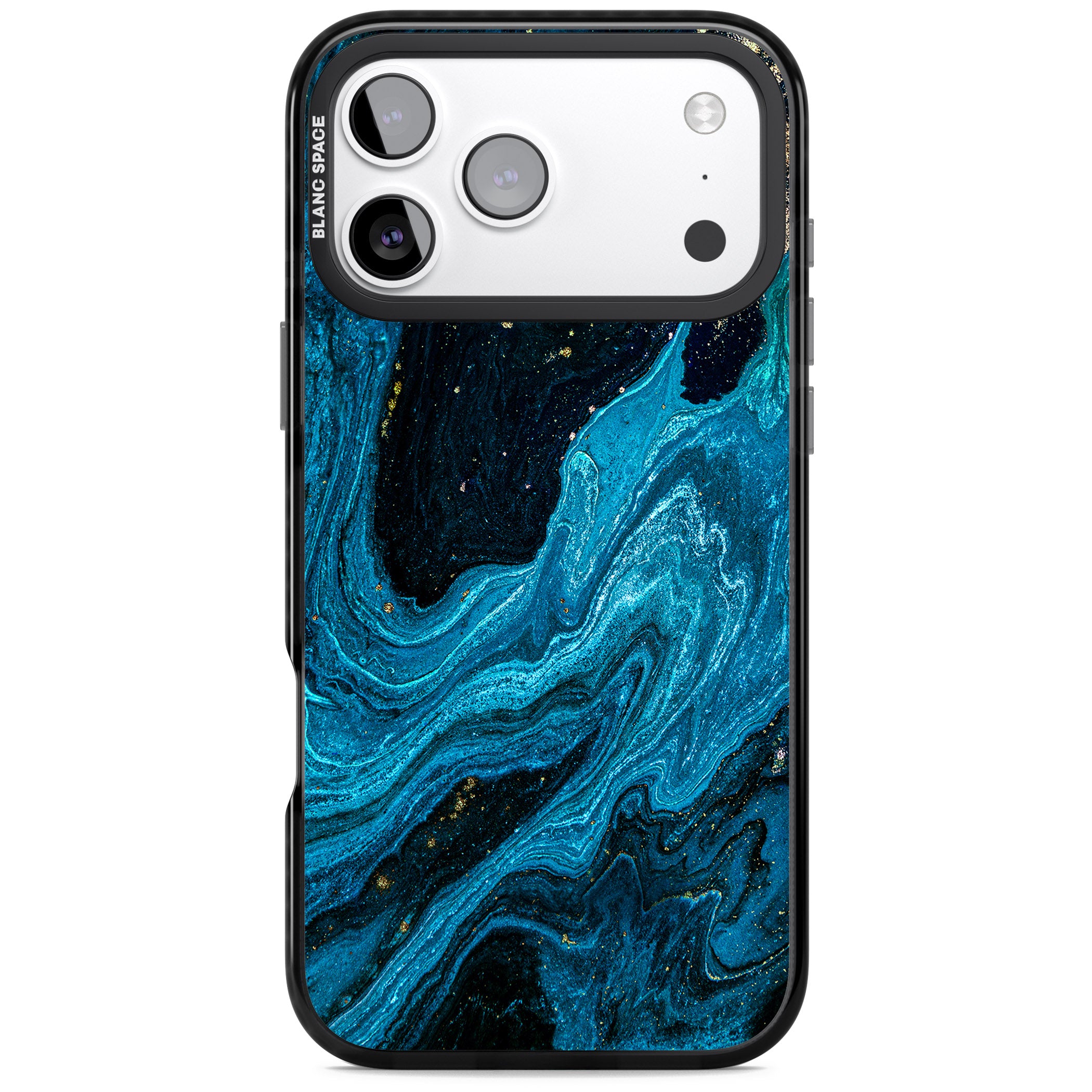Saphire Lagoon iPhone 17 Pro Impact Black Phone Case
