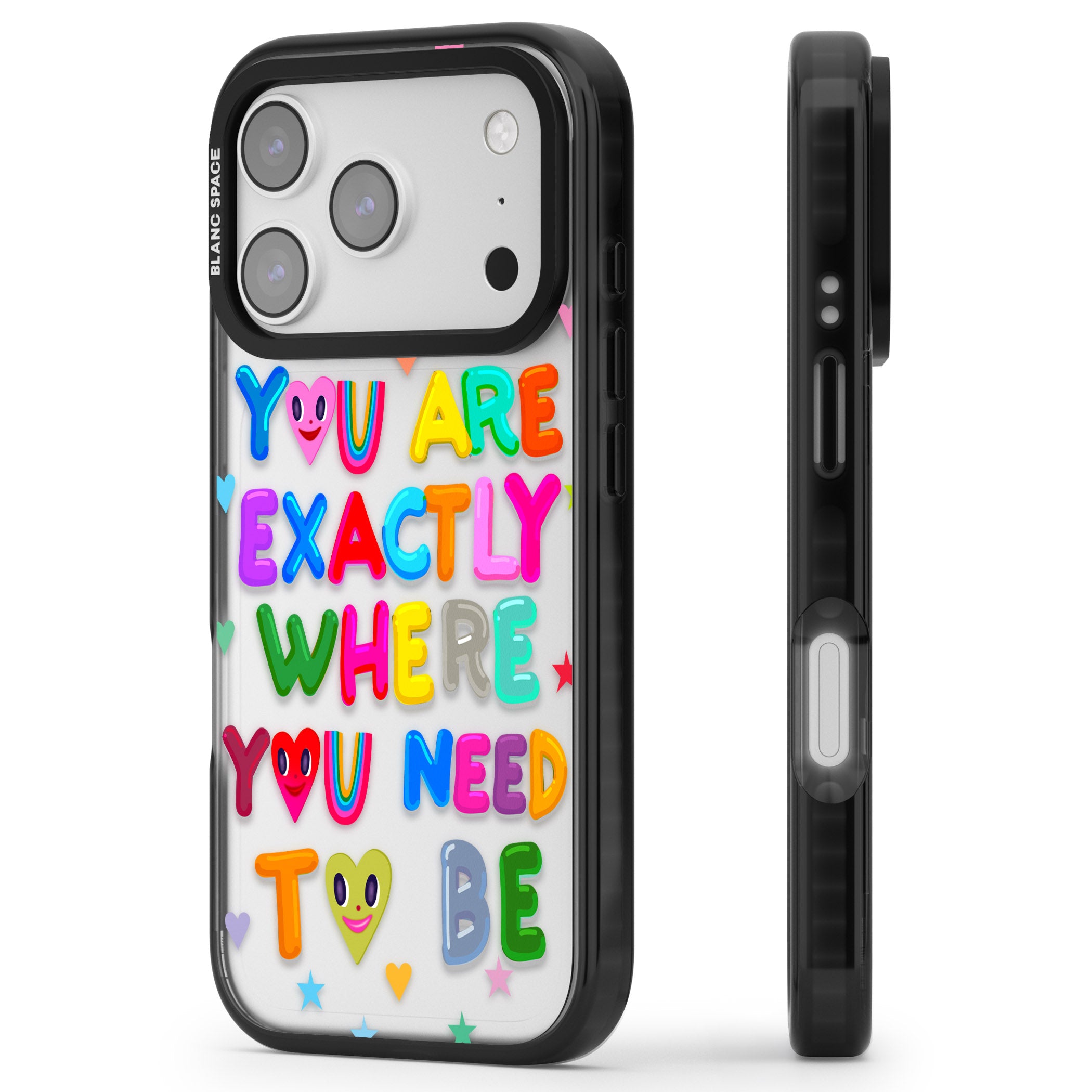 Exactly Where You Need To Be iPhone 17 Pro Impact Black Phone Case Side Profile