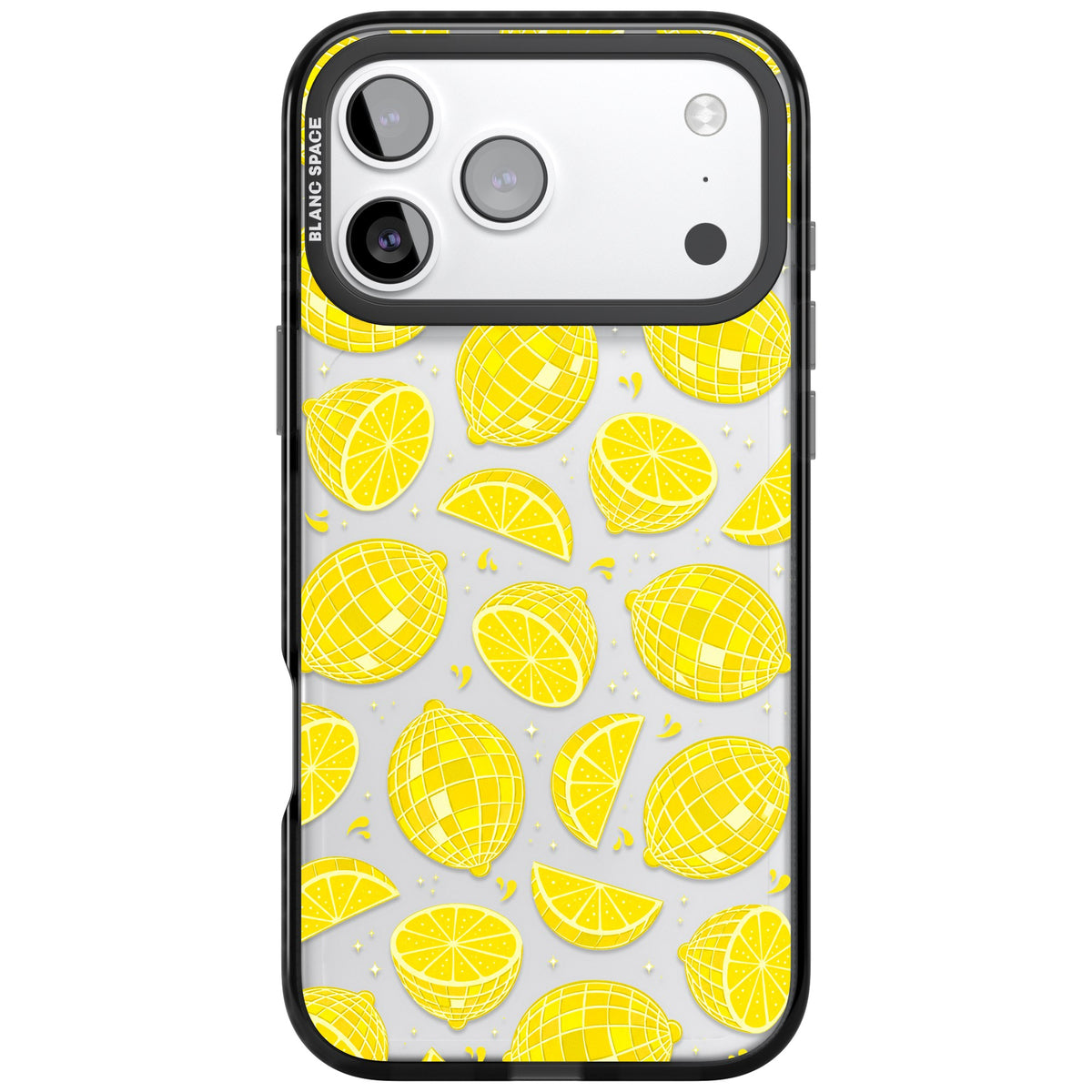 Disco Lemons iPhone 17 Pro Max Impact Black Phone Case front