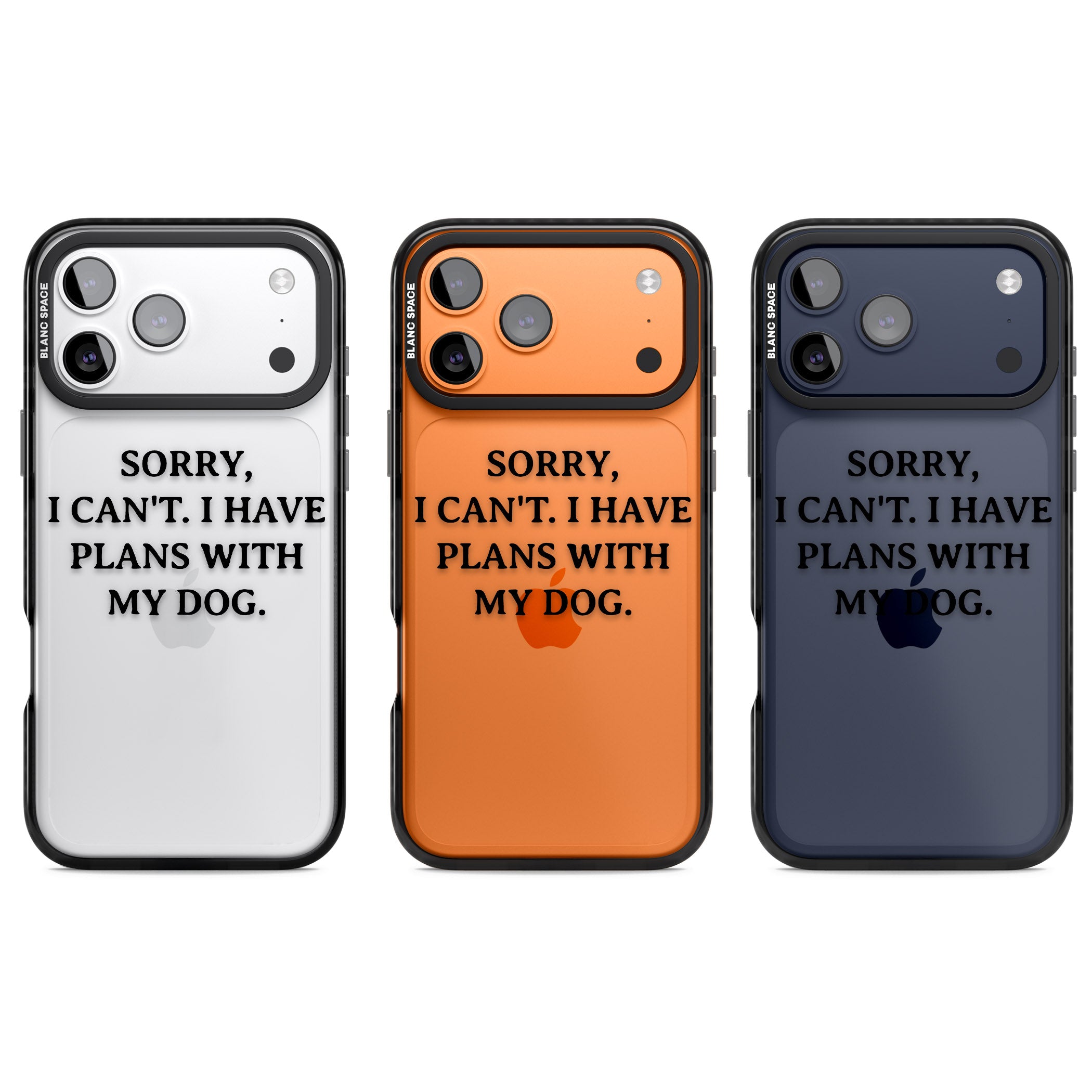 I Have Plans With My Dog iPhone 17 Pro Impact Black Phone Case APT Impact Protection