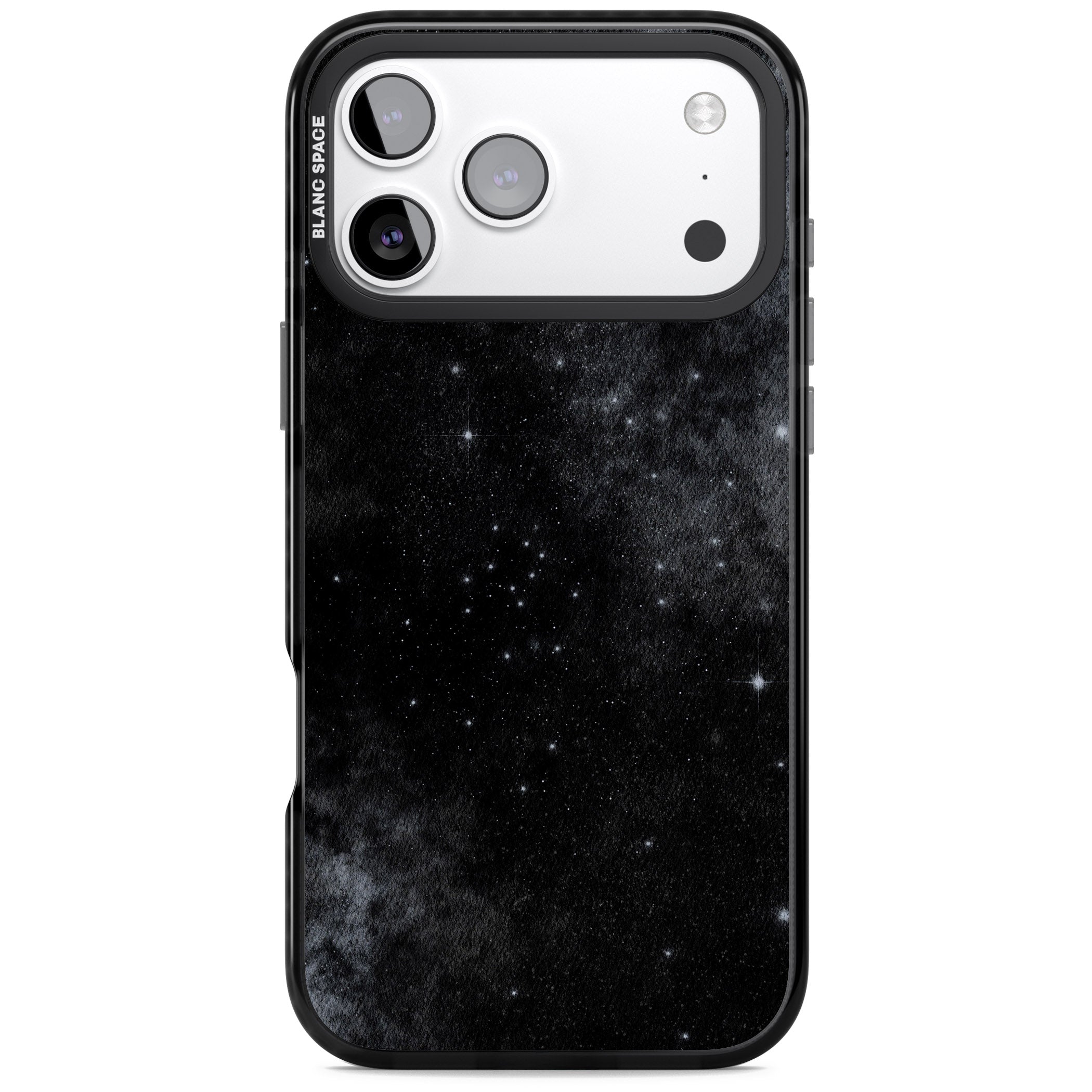 Night Sky Galaxies: Shimmering Stars iPhone 17 Pro Impact Black Phone Case
