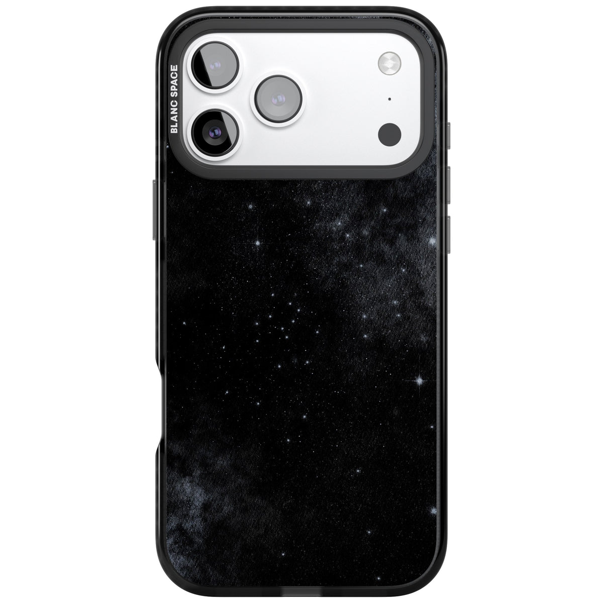 Shimmering Stars iPhone 17 Pro Max Impact Black Phone Case front