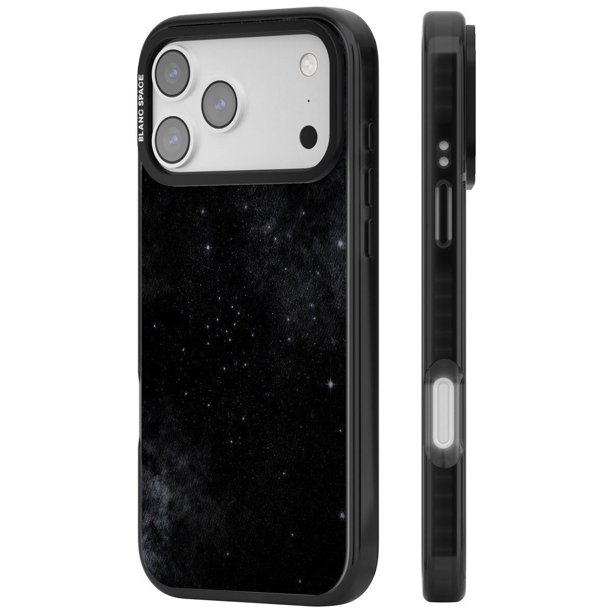 Shimmering Stars iPhone 17 Pro Max Impact Black Phone Case side