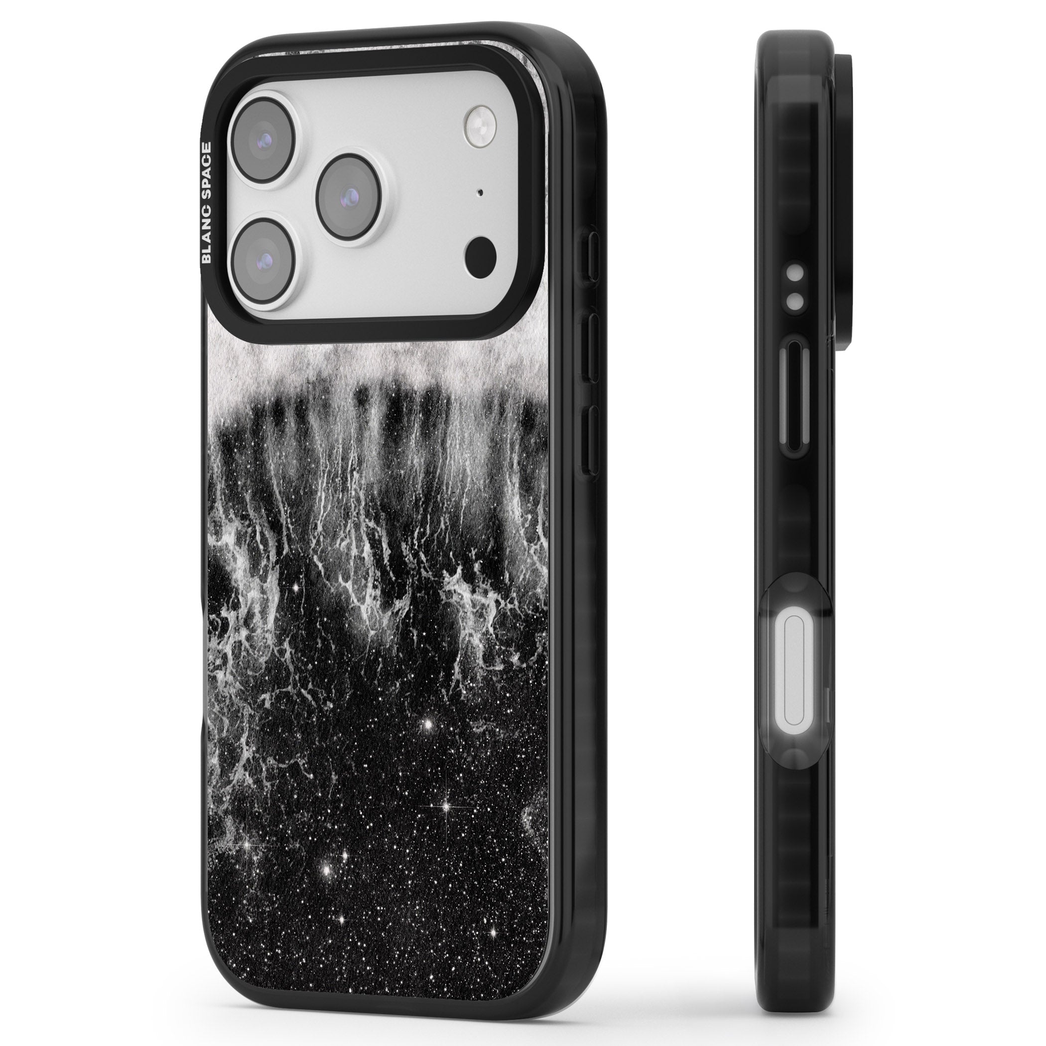Deep Wave iPhone 17 Pro Impact Black Phone Case Side Profile