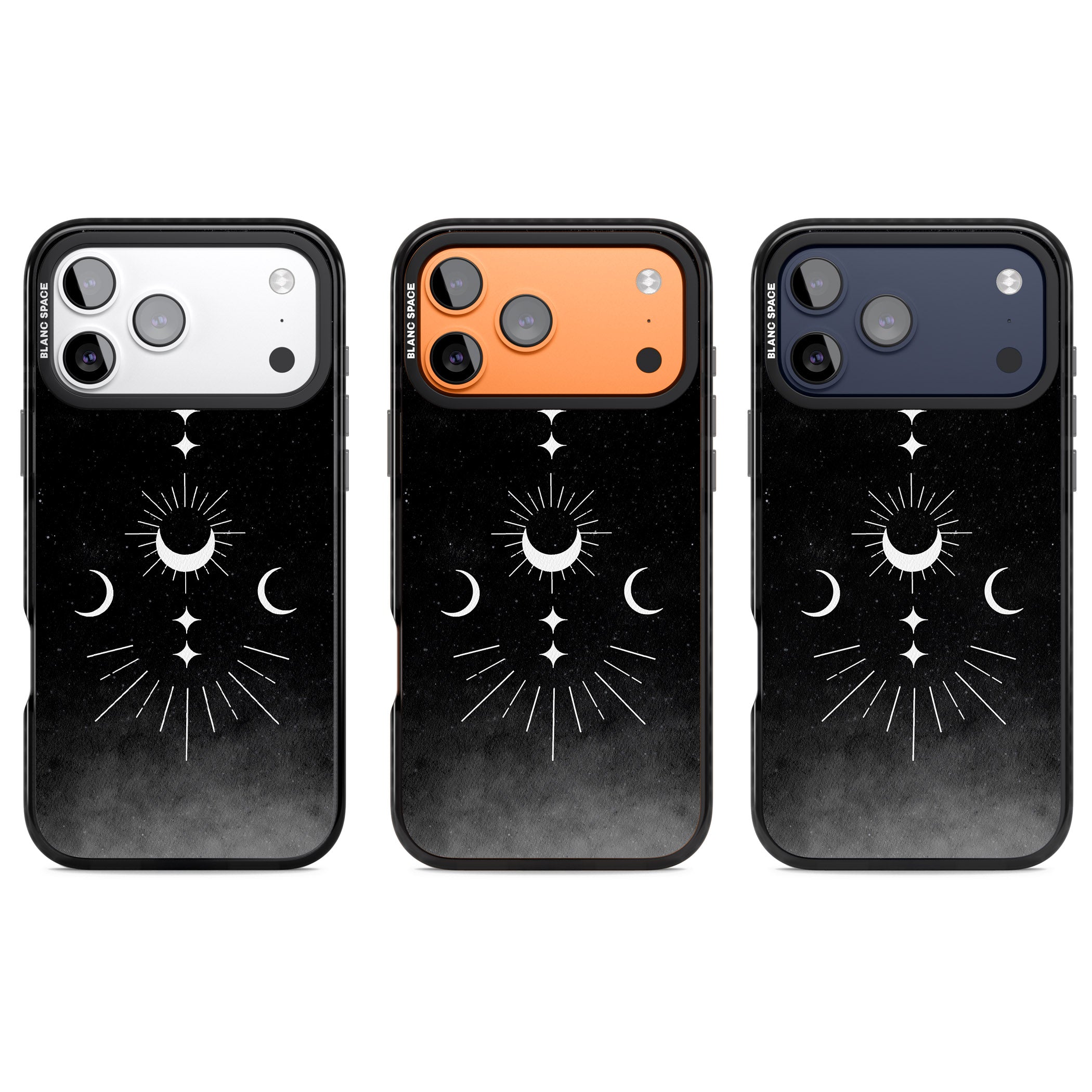 Lunar Mandala iPhone 17 Pro Impact Black Phone Case APT Impact Protection