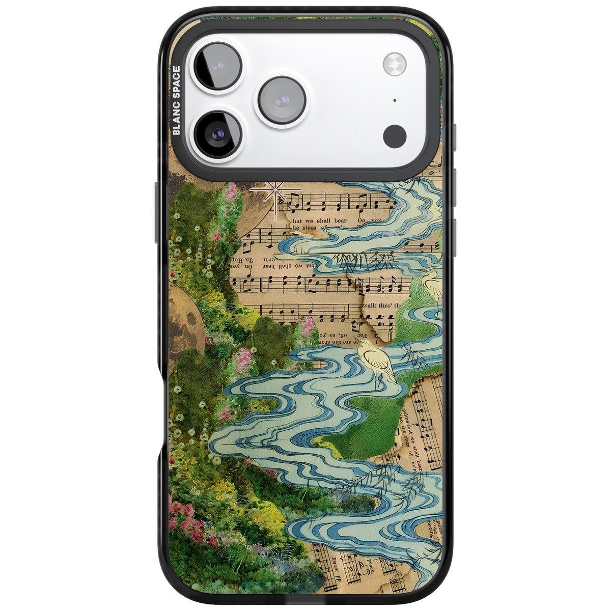 Musical River iPhone 17 Pro Max Impact Black Phone Case front