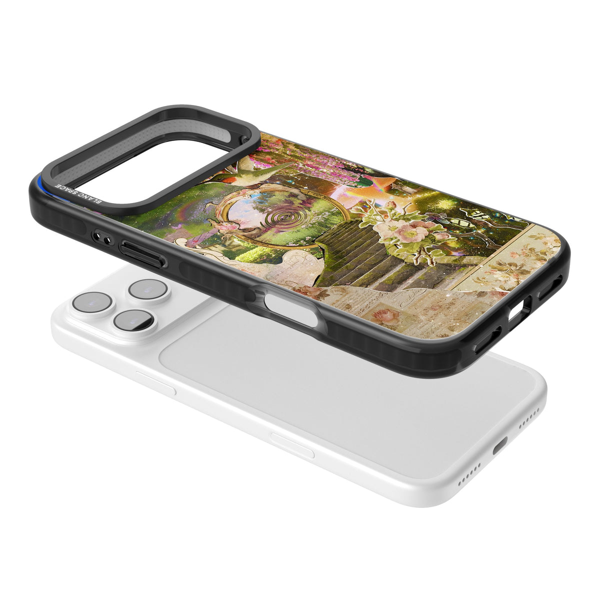 Fairy Portal iPhone 17 Pro Max Impact Black Phone Case angled