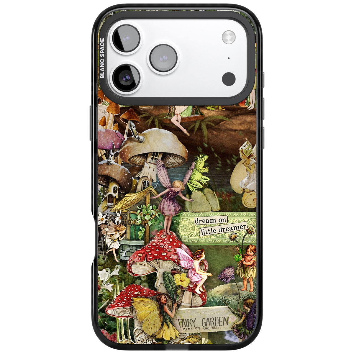 Dreamy Garden iPhone 17 Pro Max Impact Black Phone Case front