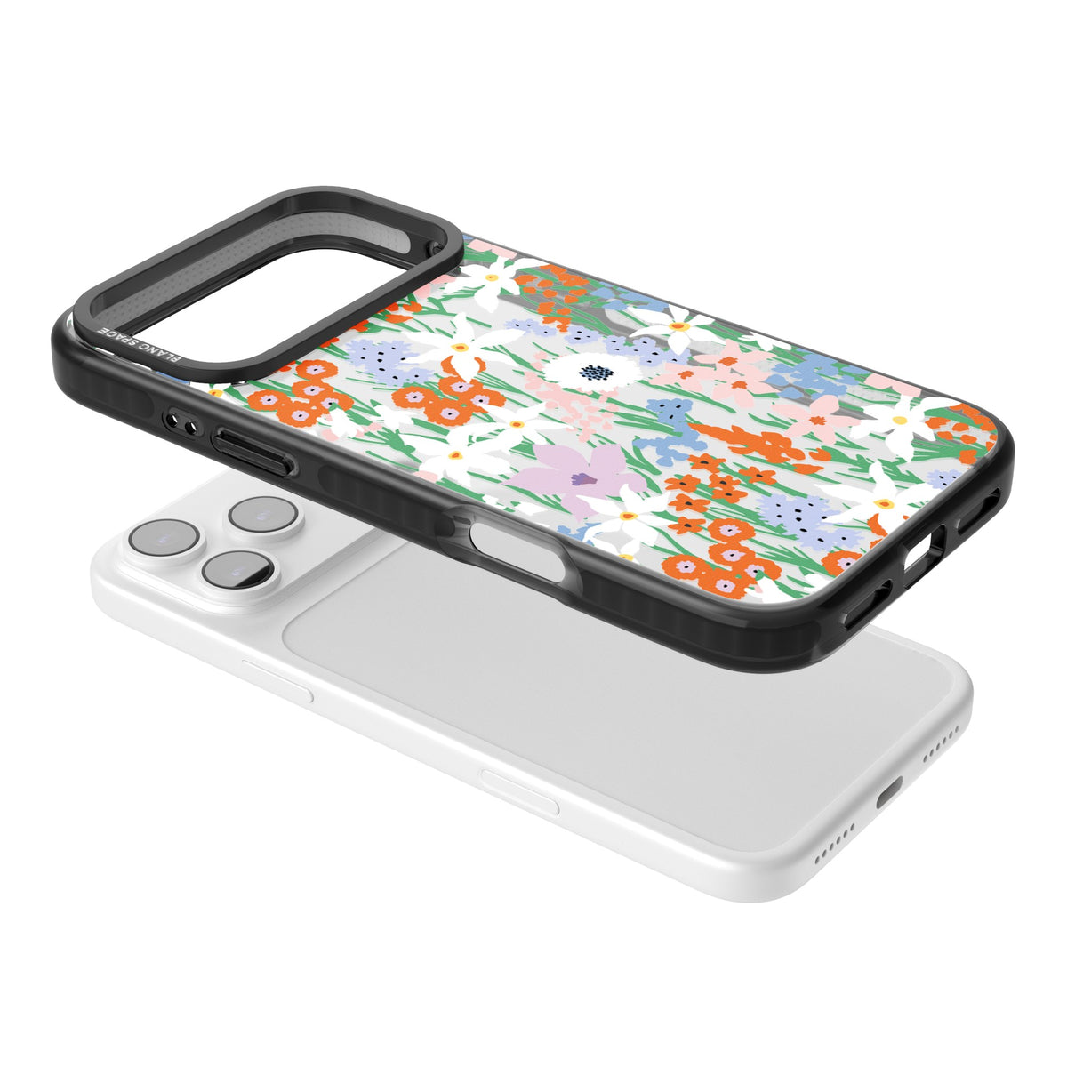 Floral Bouquet: Vibrant Blooms iPhone 17 Pro Max Impact Black Phone Case angled