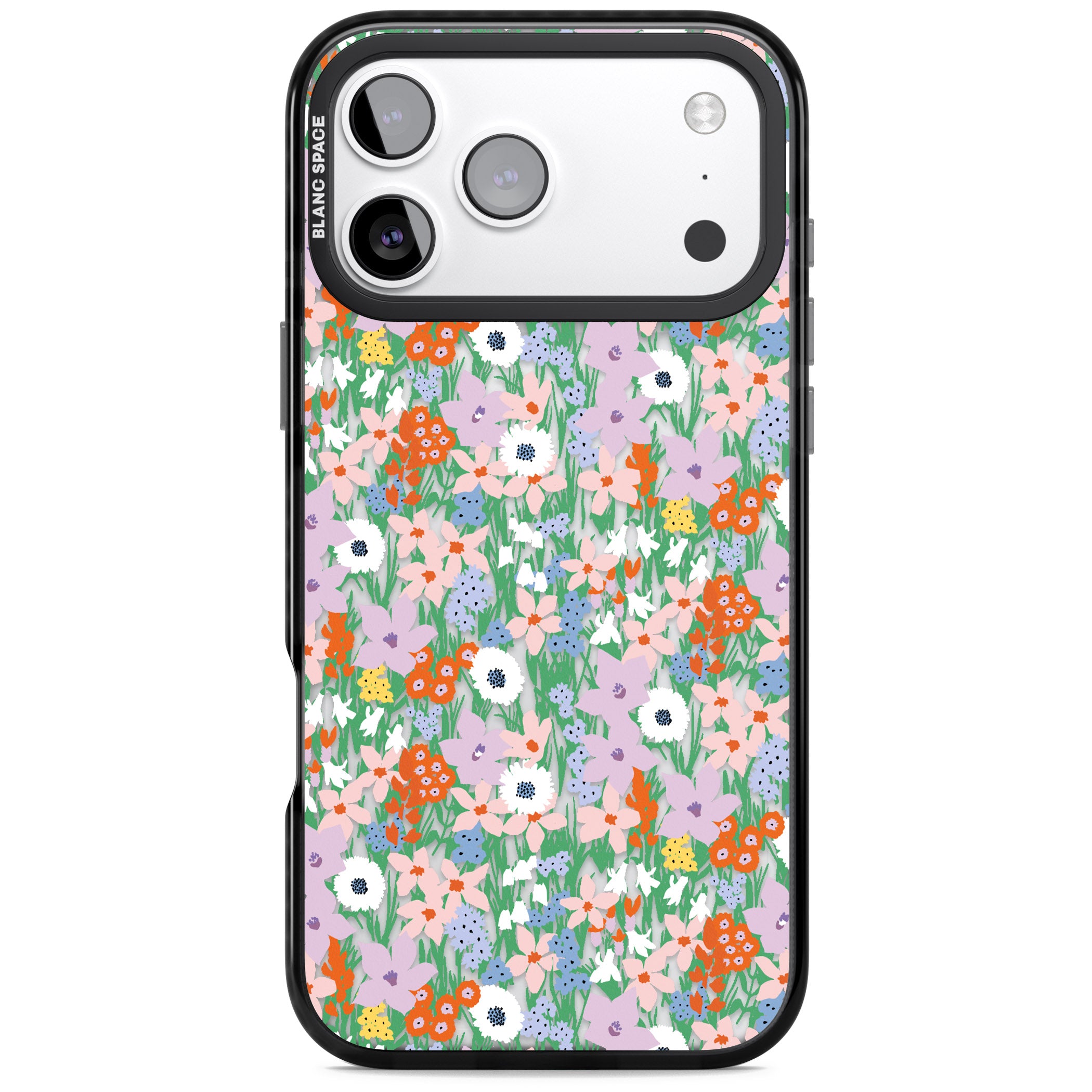 Floral Bloom Jazzy iPhone 17 Pro Impact Black Phone Case