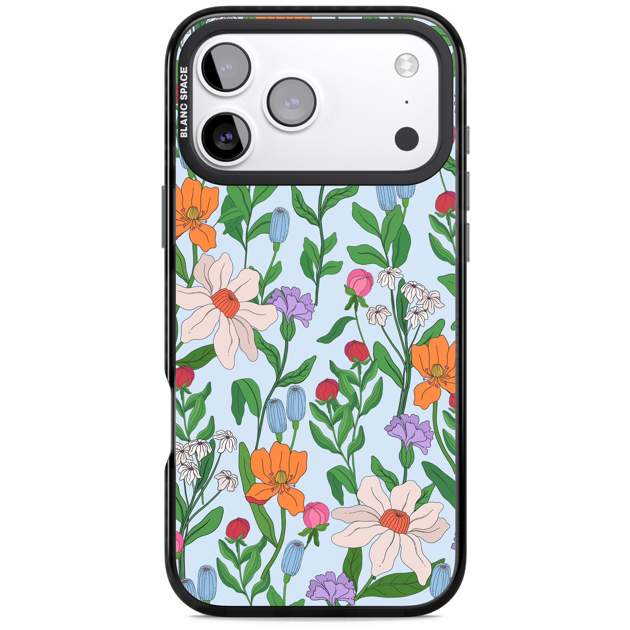 Full Bloom Background iPhone 17 Pro Impact Black Phone Case