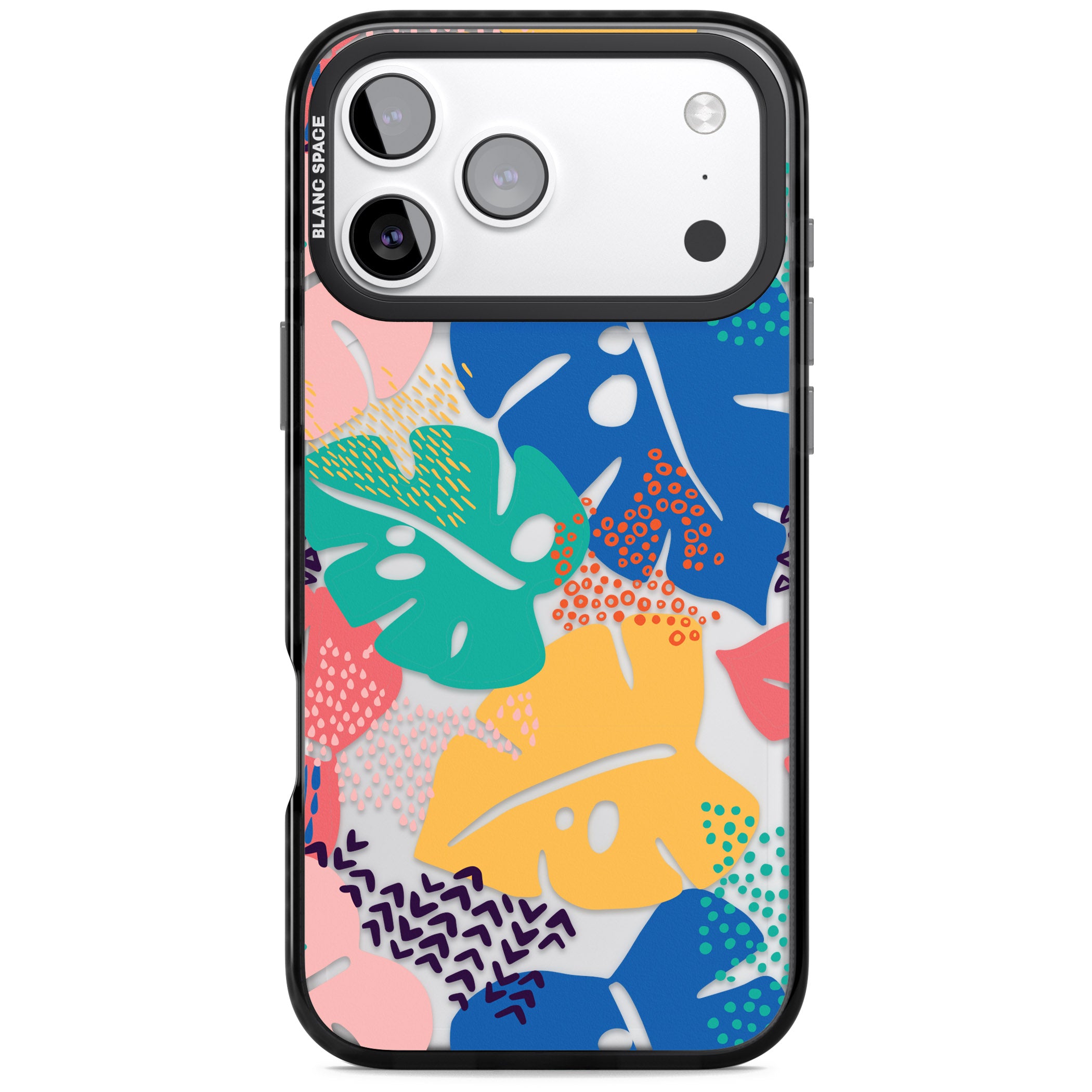 Vibrant Leaves iPhone 17 Pro Impact Black Phone Case