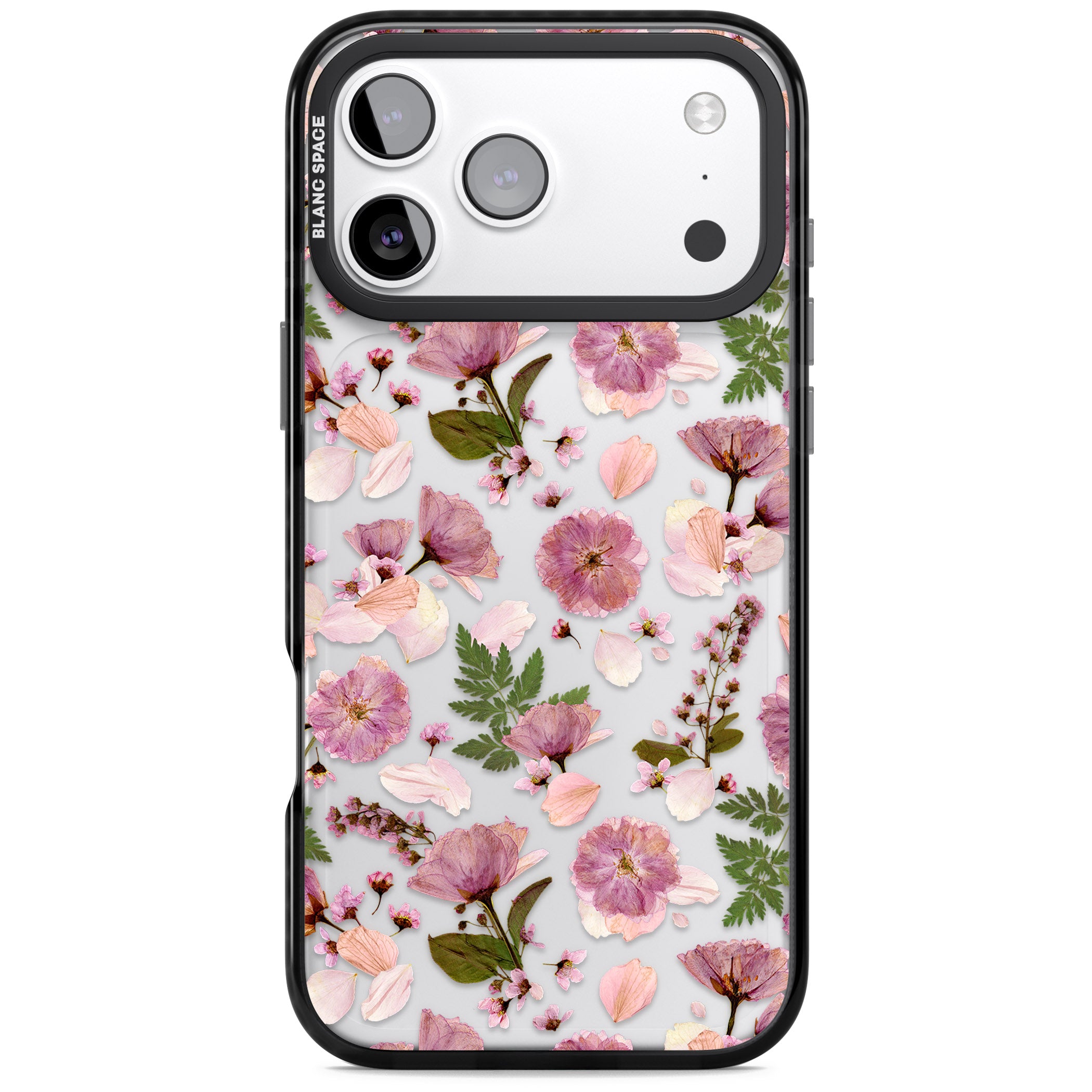 Floral Fantasy Menagerie iPhone 17 Pro Impact Black Phone Case