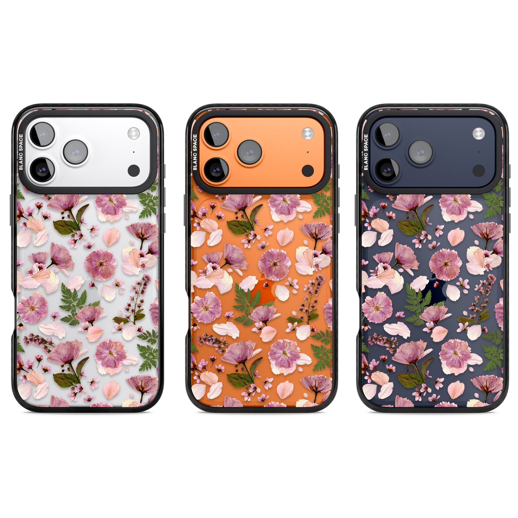 Floral Fantasy Menagerie iPhone 17 Pro Impact Black Phone Case APT Impact Protection