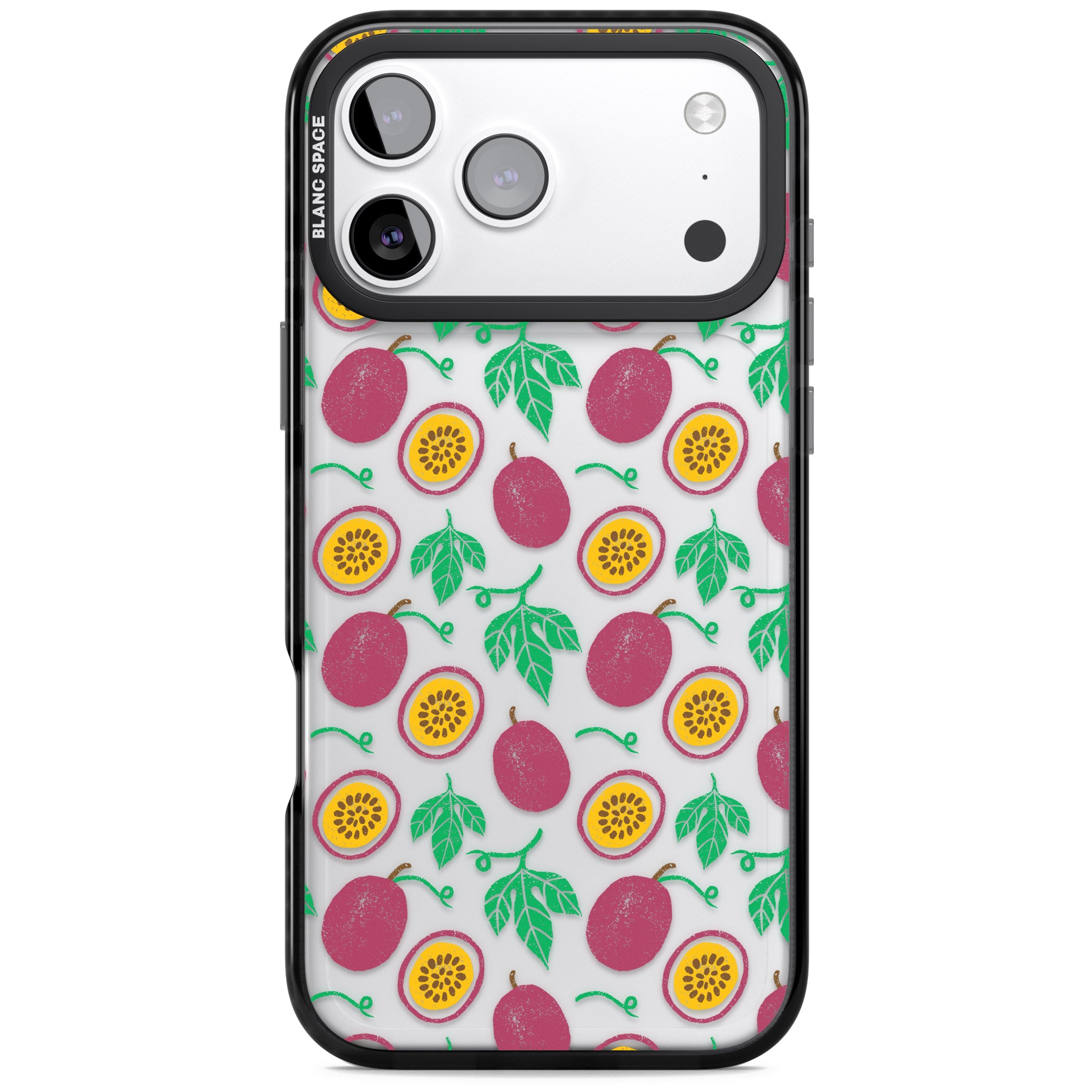 Passion Fruit Paradise iPhone 17 Pro Impact Black Phone Case