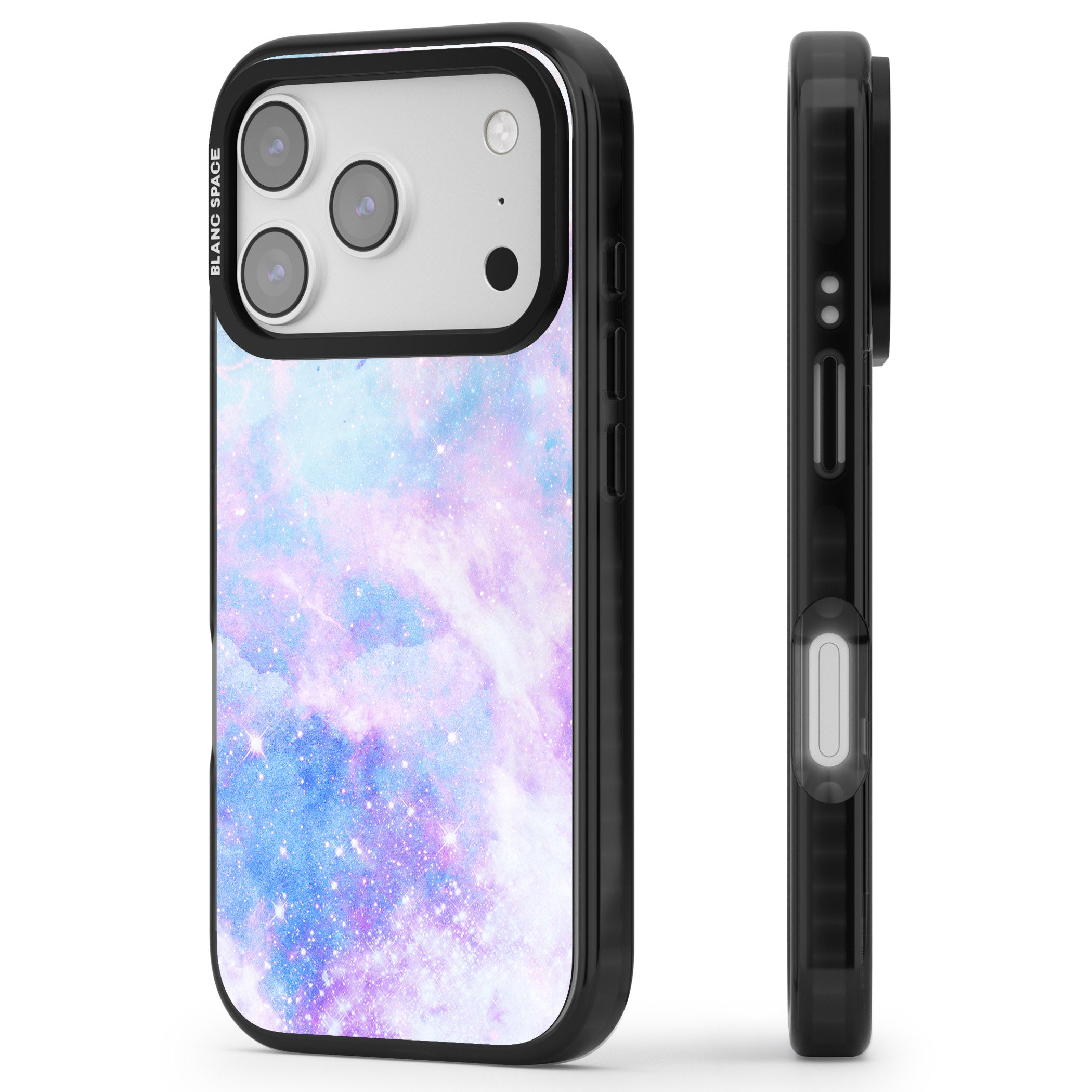 Galaxy Dream iPhone 17 Pro Impact Black Phone Case Side Profile