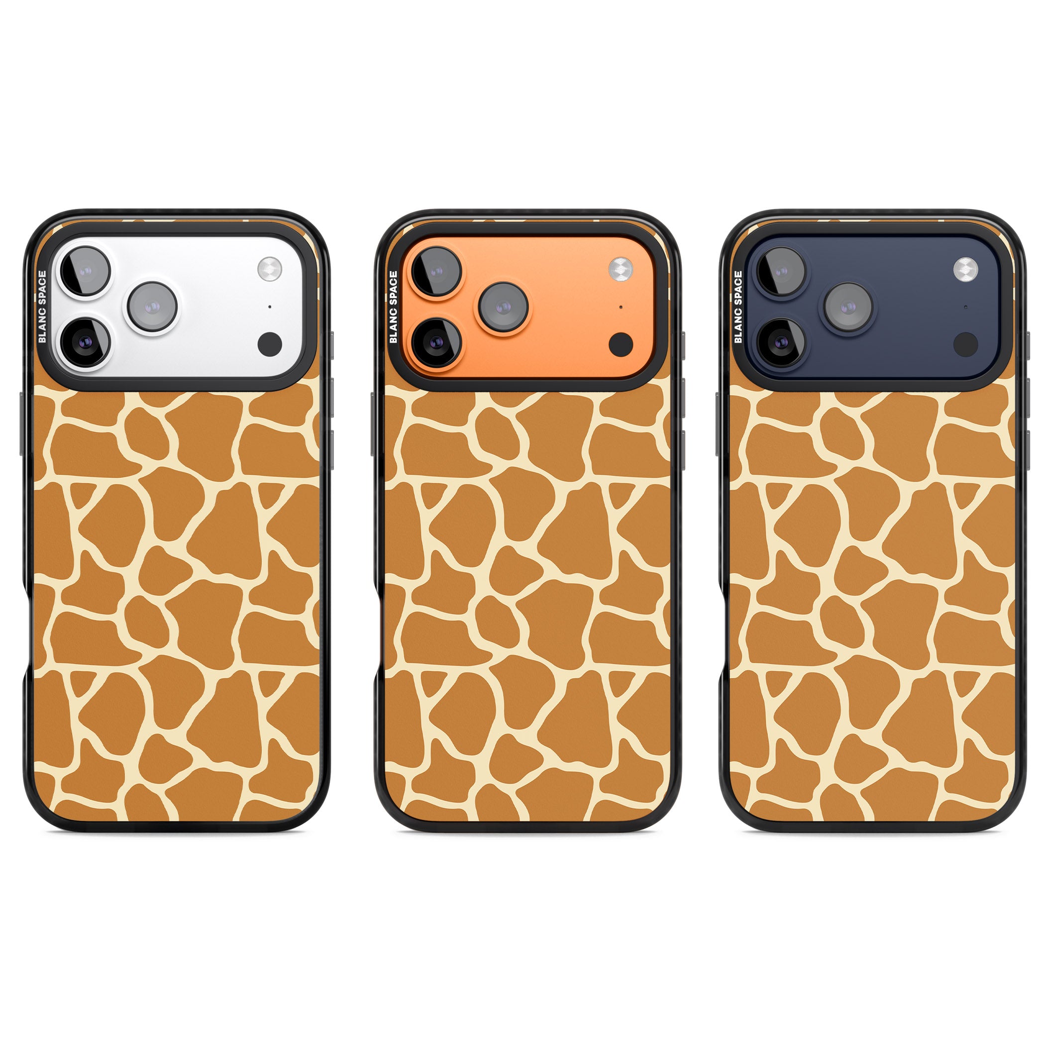 Giraffe Pattern iPhone 17 Pro Impact Black Phone Case APT Impact Protection