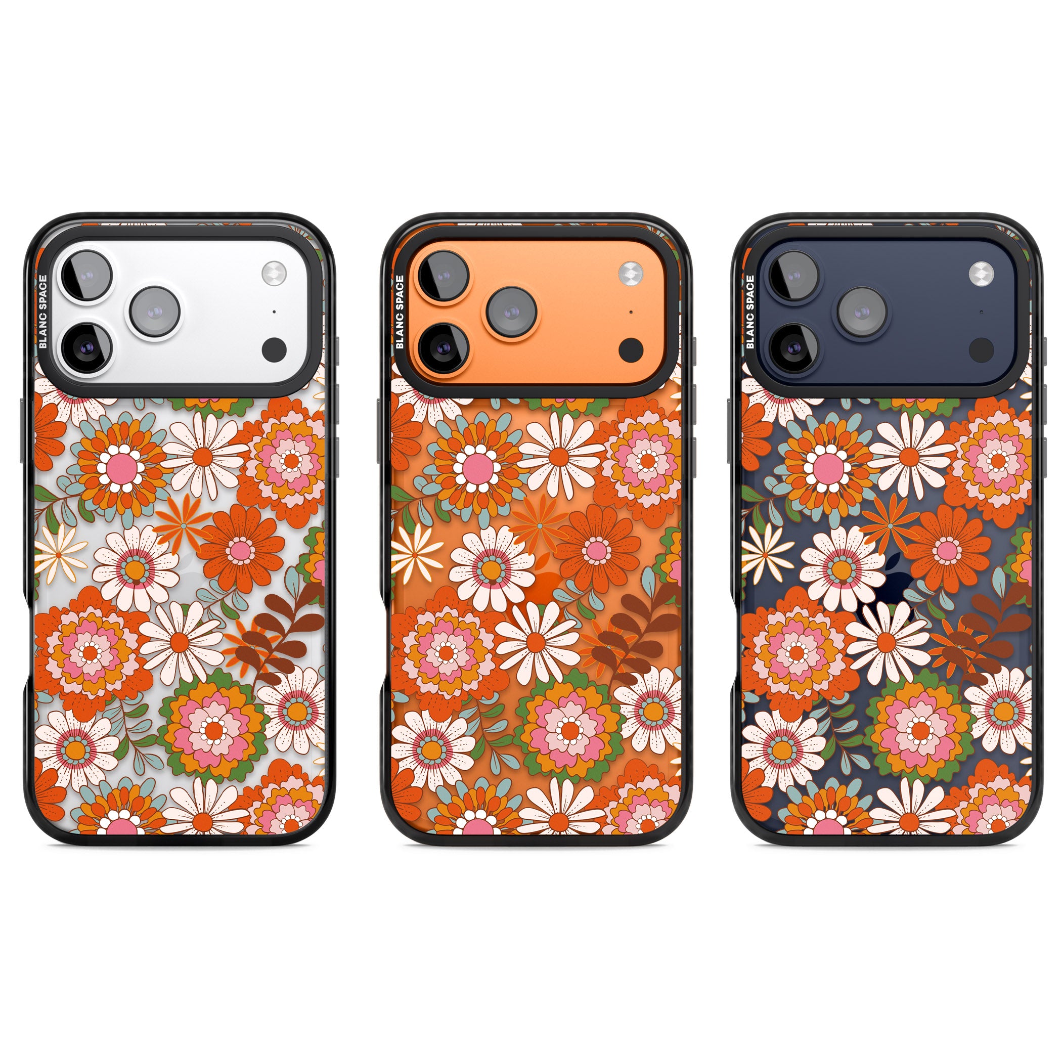 Seventies Bloom iPhone 17 Pro Impact Black Phone Case APT Impact Protection