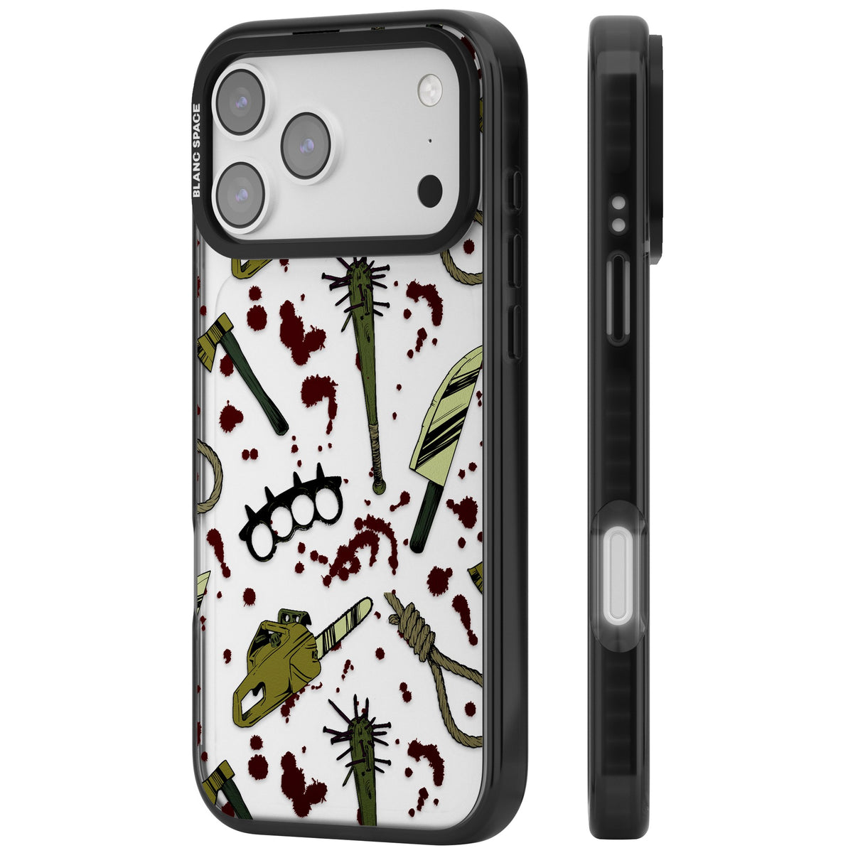 Movie Massacre iPhone 17 Pro Max Impact Black Phone Case side