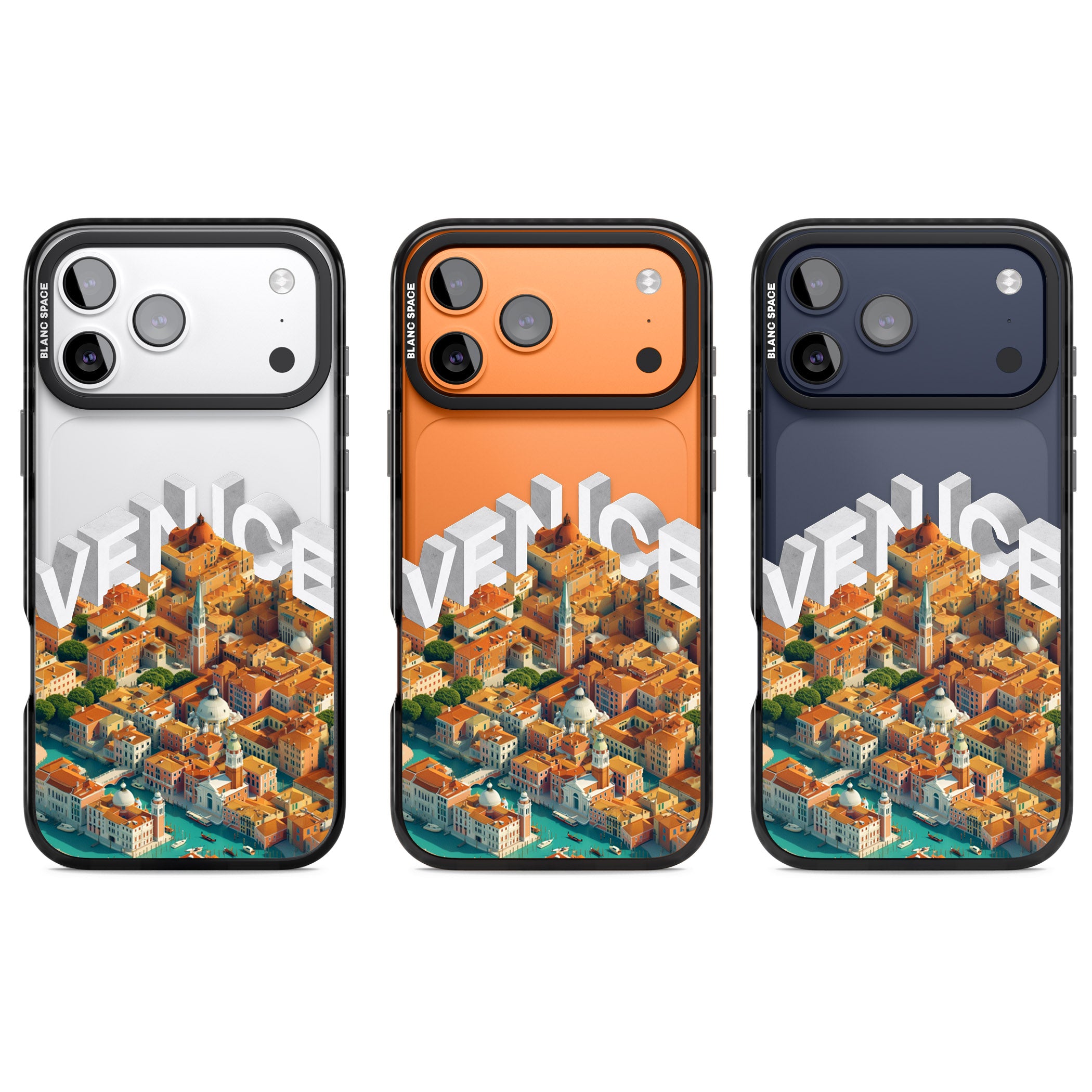 Venice iPhone 17 Pro Impact Black Phone Case APT Impact Protection