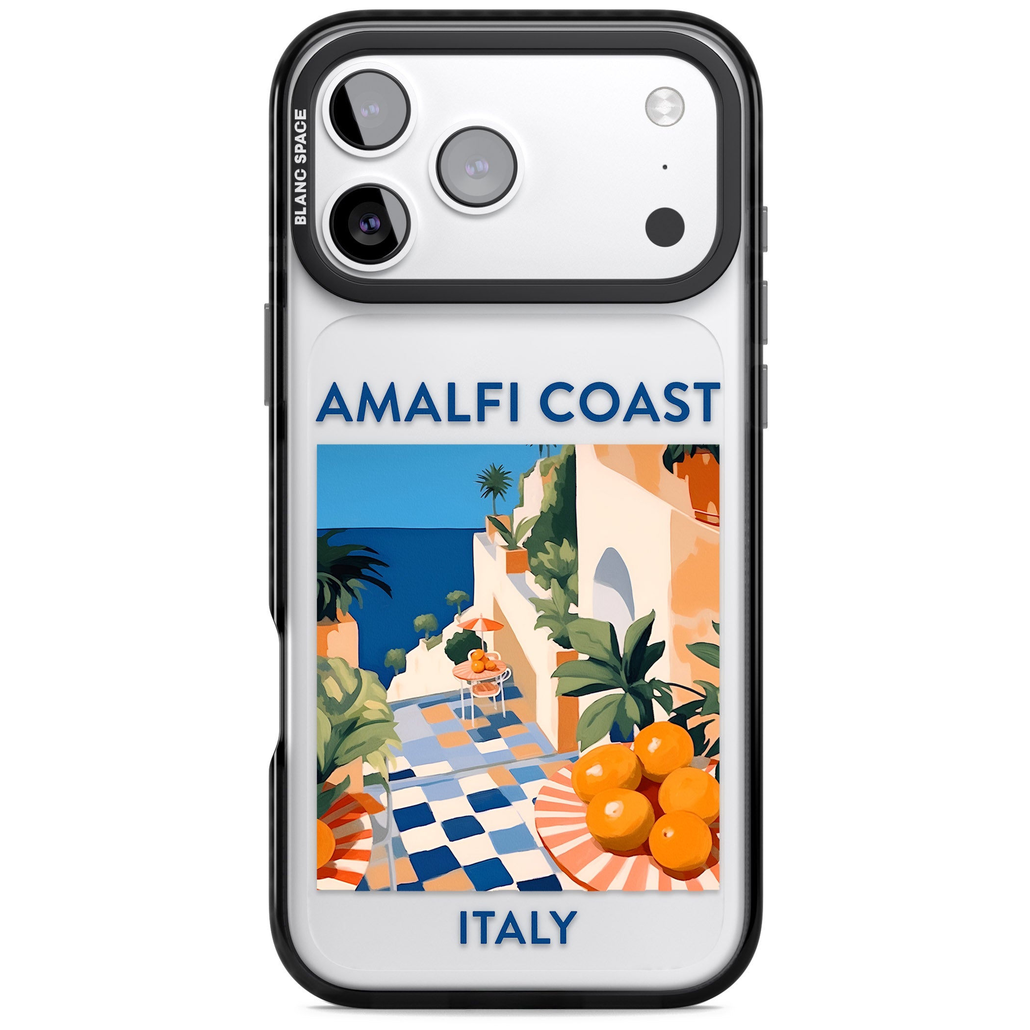 Amalfi Coast iPhone 17 Pro Impact Black Phone Case