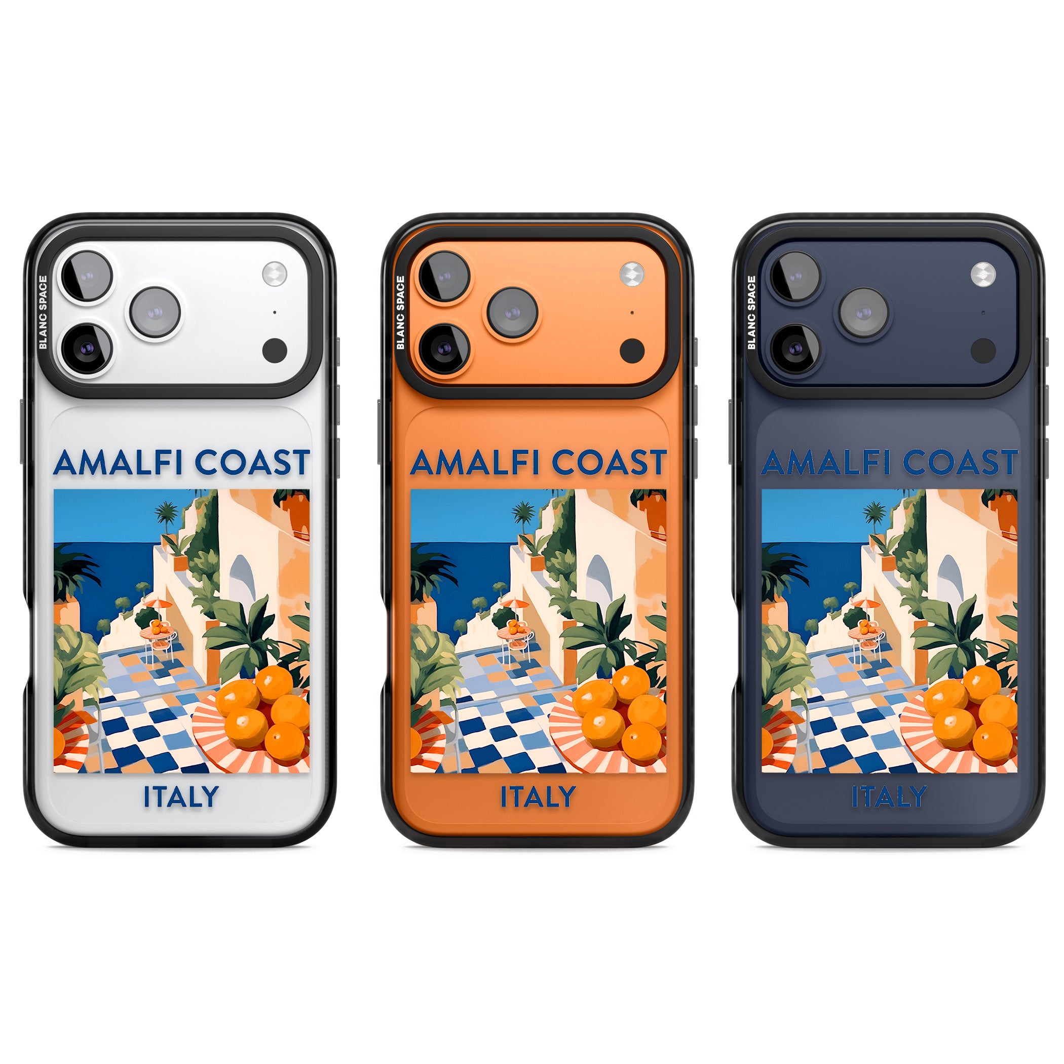 Amalfi Coast iPhone 17 Pro Impact Black Phone Case APT Impact Protection