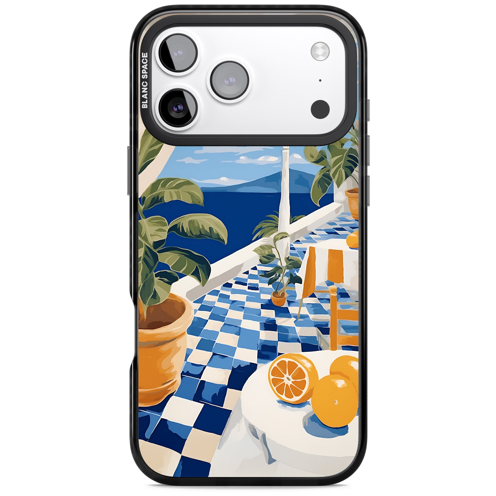Greek Balcony iPhone 17 Pro Impact Black Phone Case